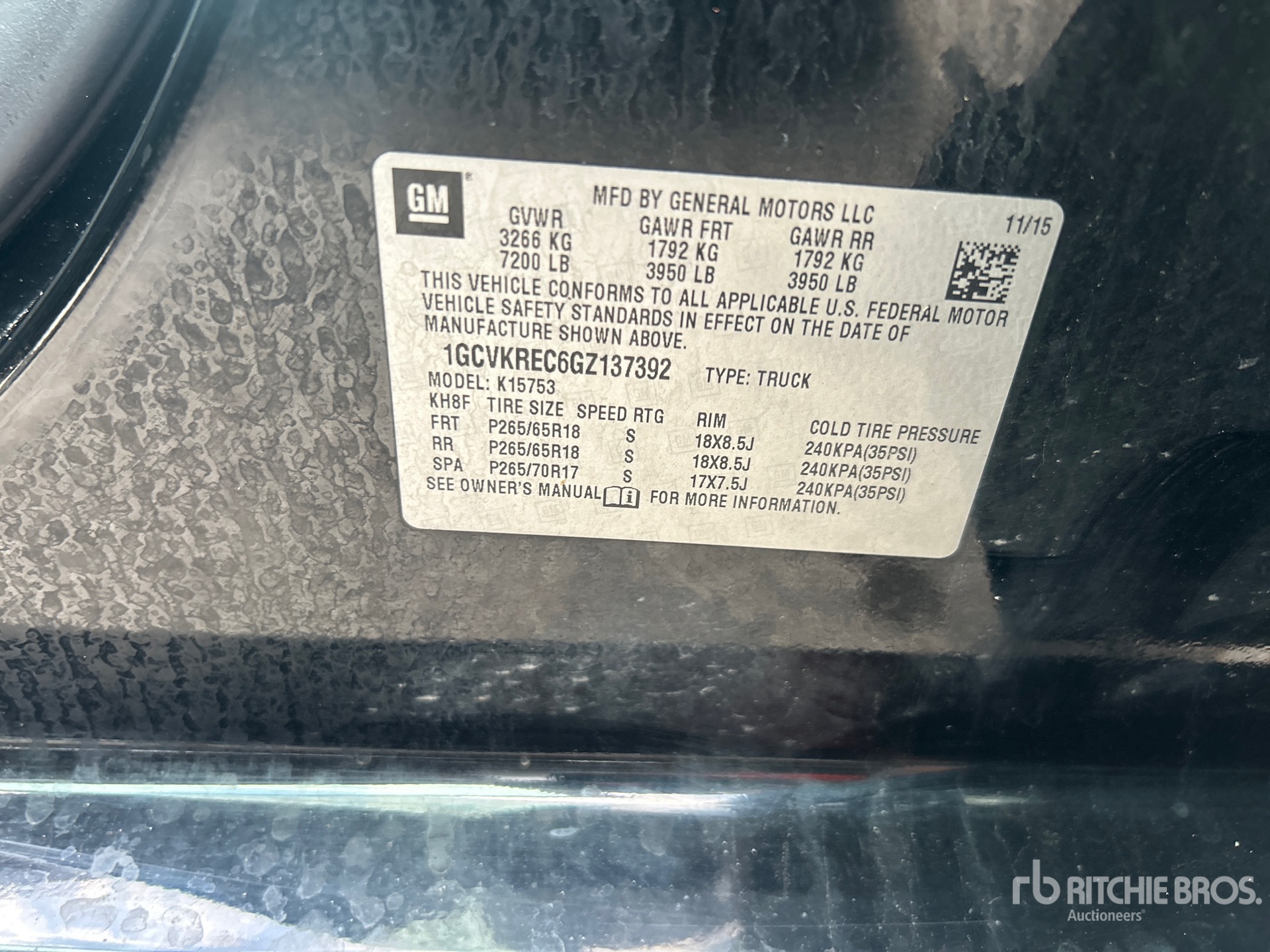Photo of a 2016 Chevrolet SILVERADO 1500