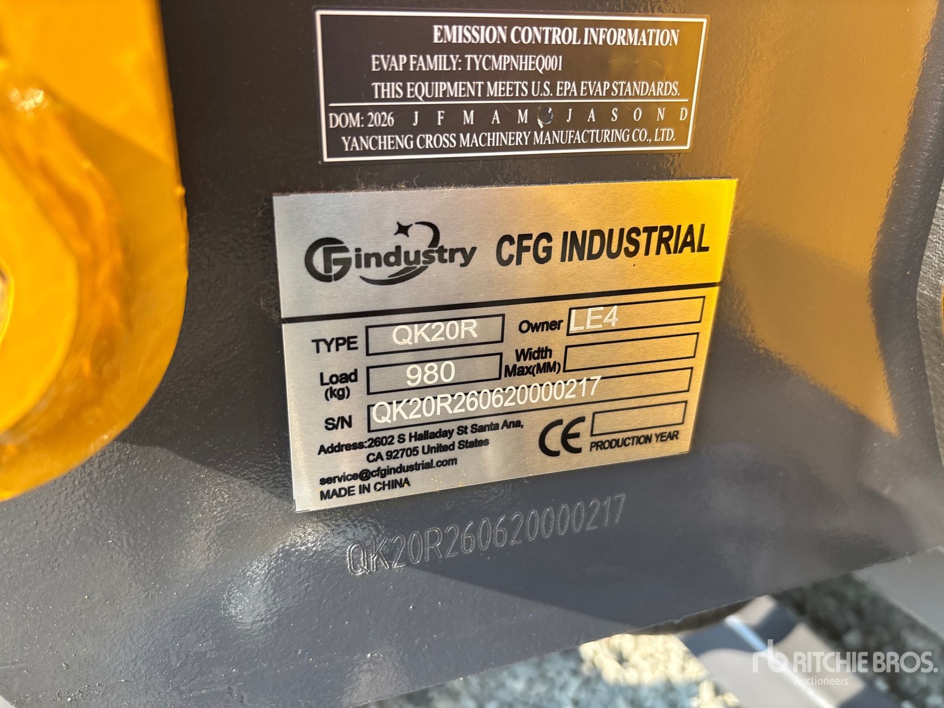 2026 CFG QK20R