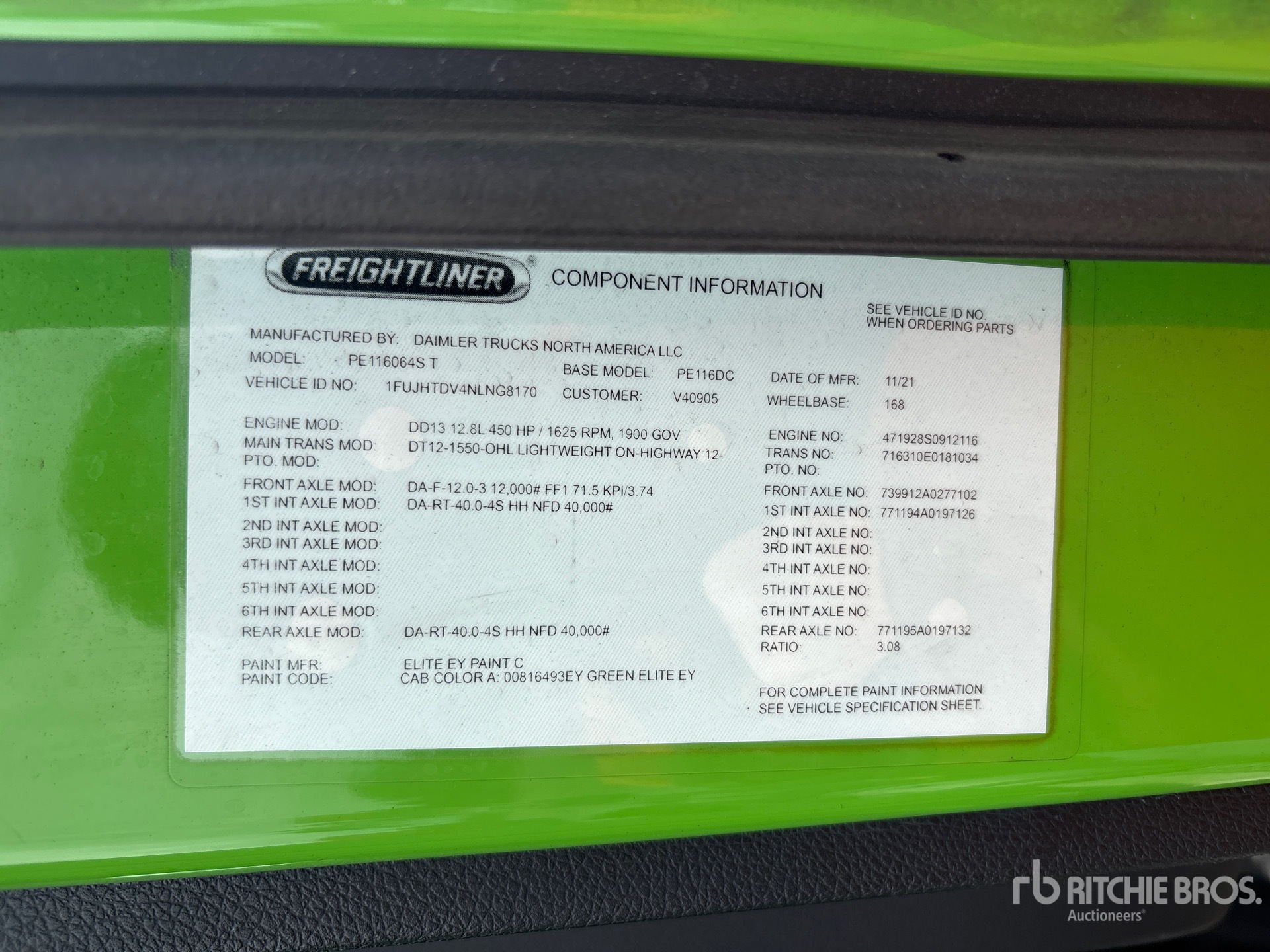 2022 Freightliner CASCADIA 116