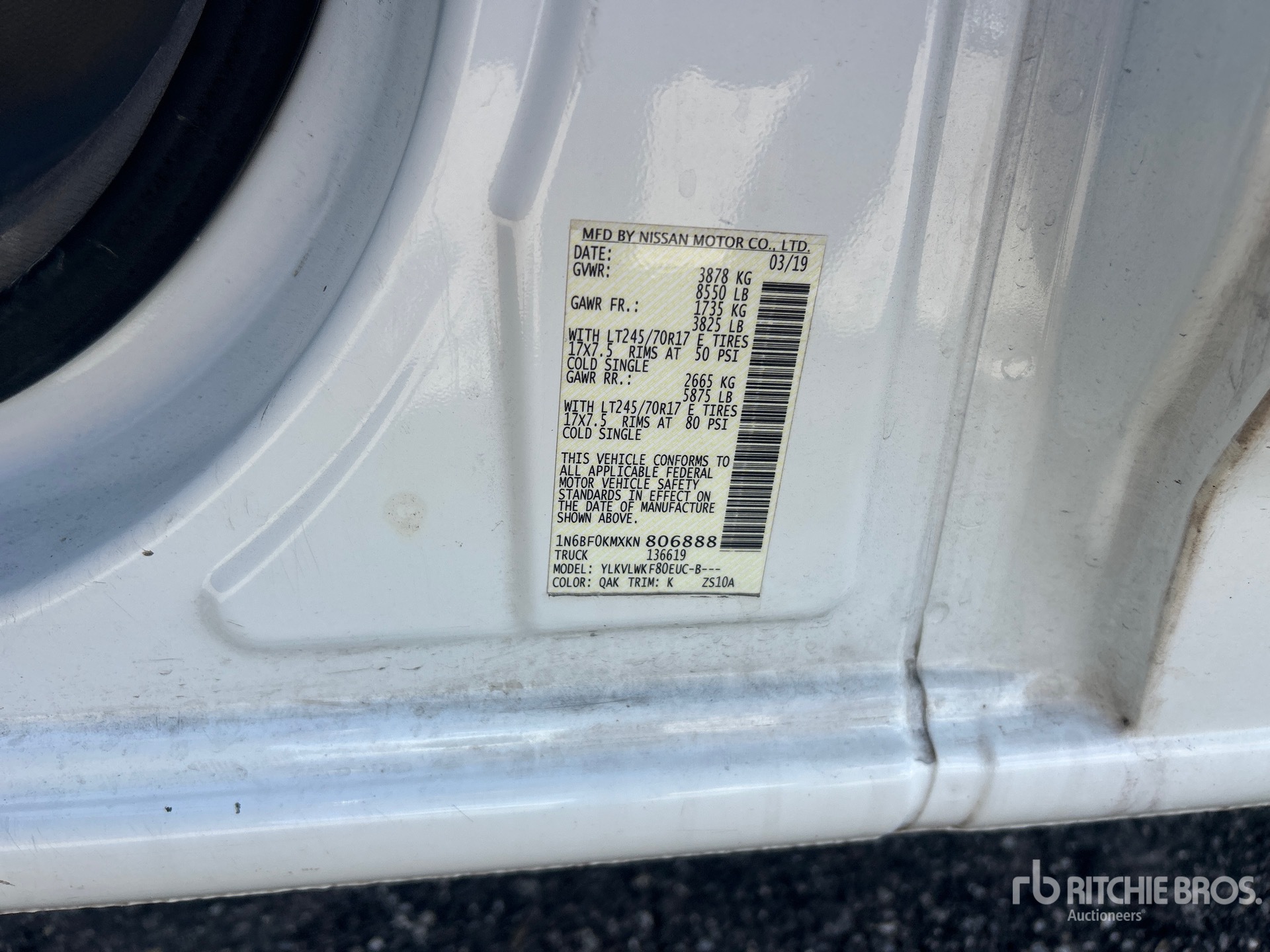 2019 Nissan NV1500