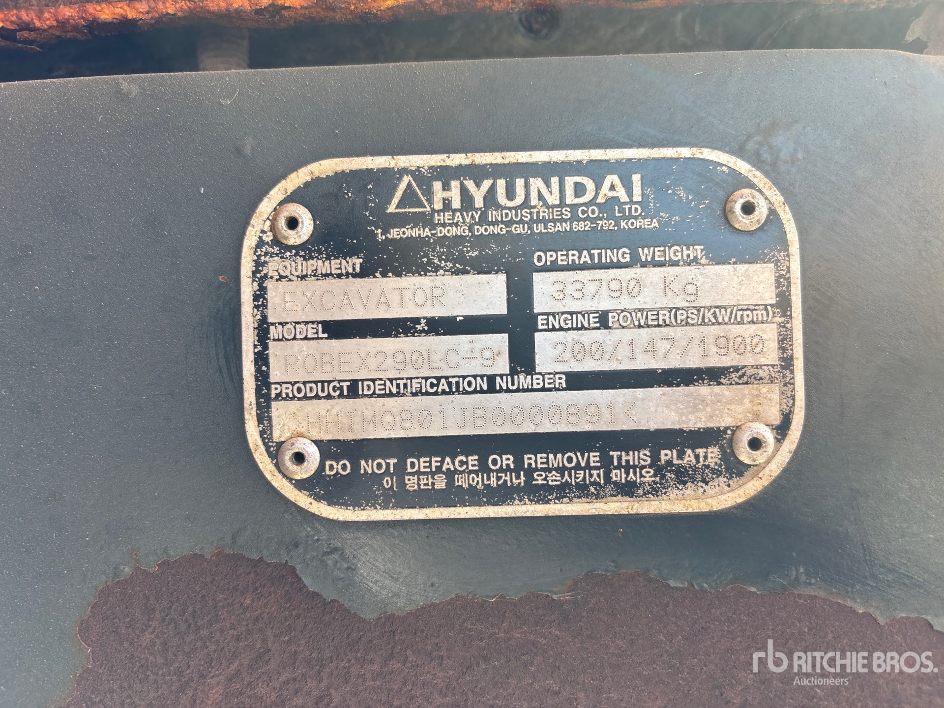 2011 Hyundai R290LC-9
