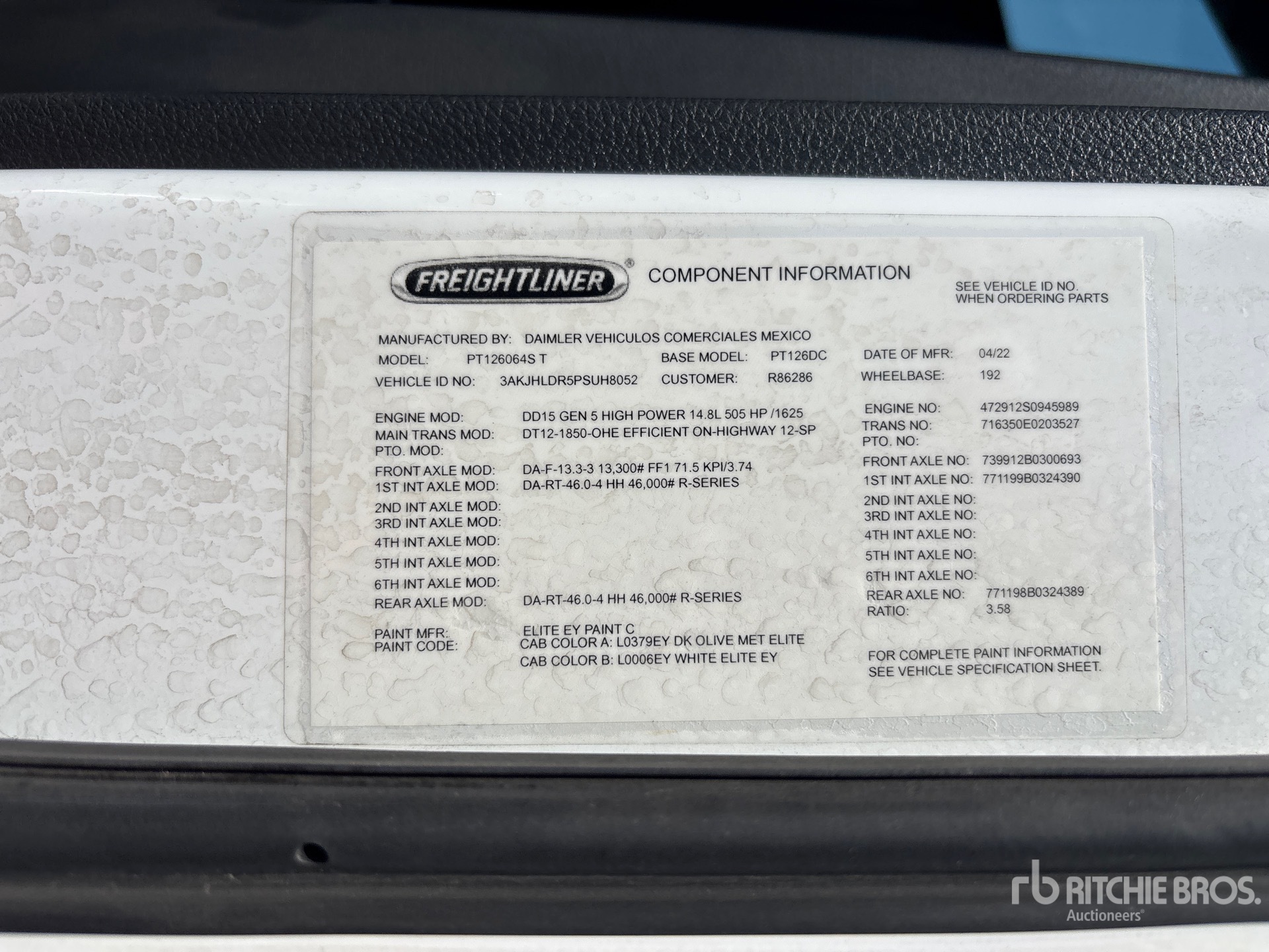 2023 Freightliner CASCADIA 126