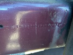 General Appearance with Frame Stamp Serial Number/VIN Photo