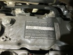 Engine with Emission Label