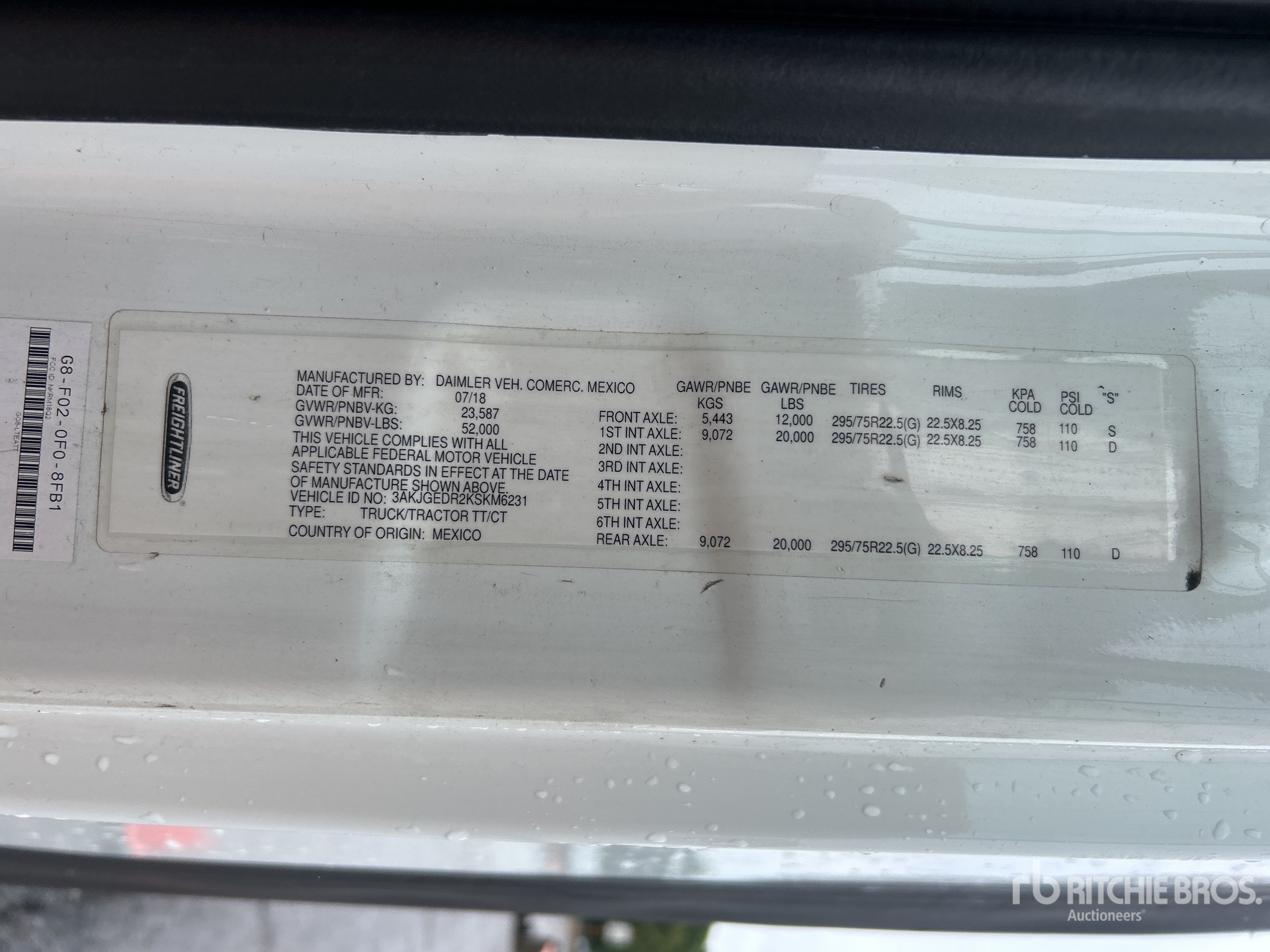 2019 Freightliner CASCADIA 125