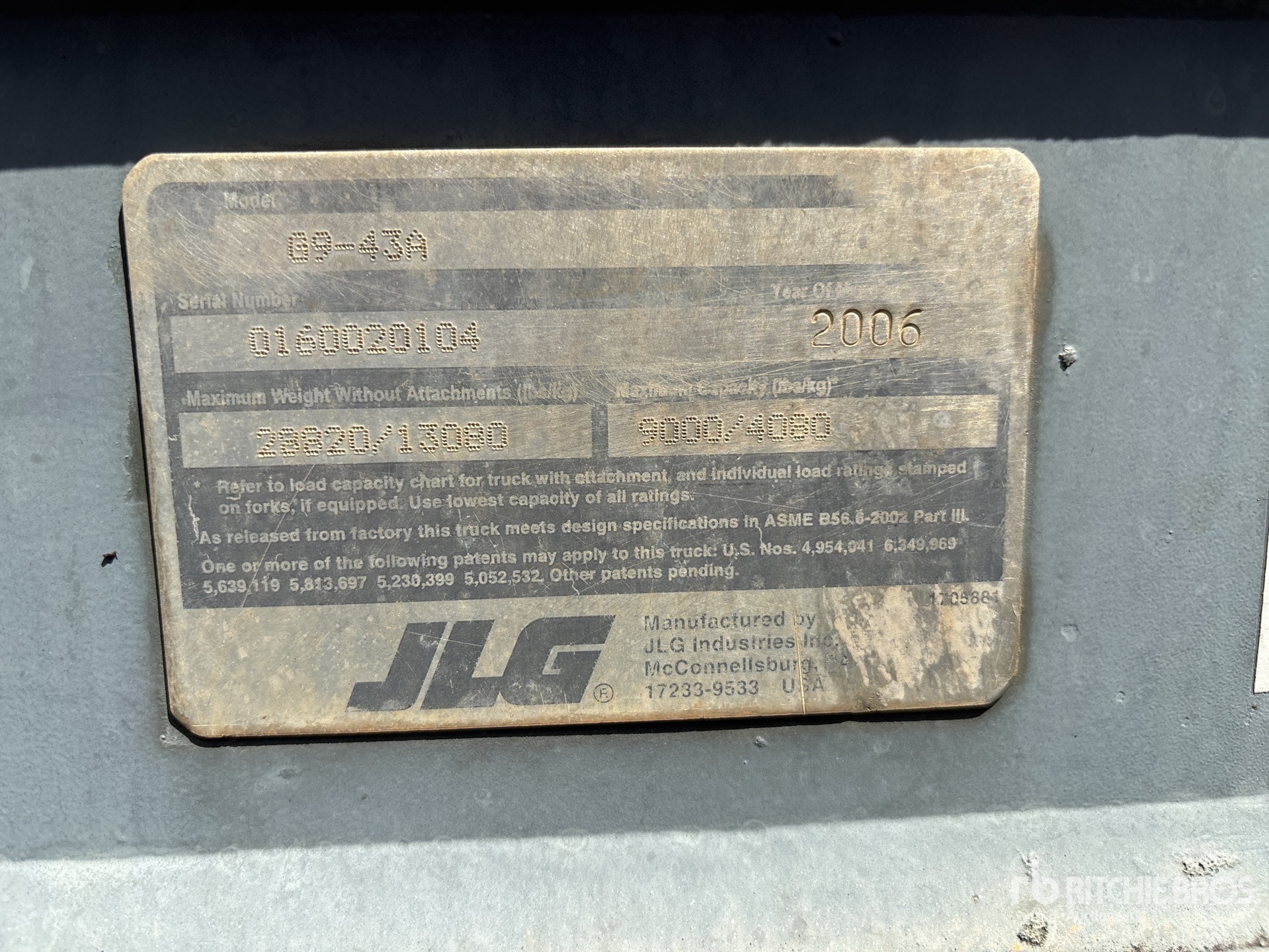 Photo of 2006 JLG G9-43A