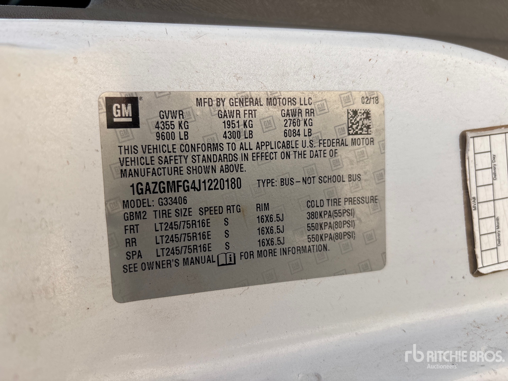 2018 Chevrolet EXPRESS 3500
