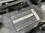 Engine with Emission Label