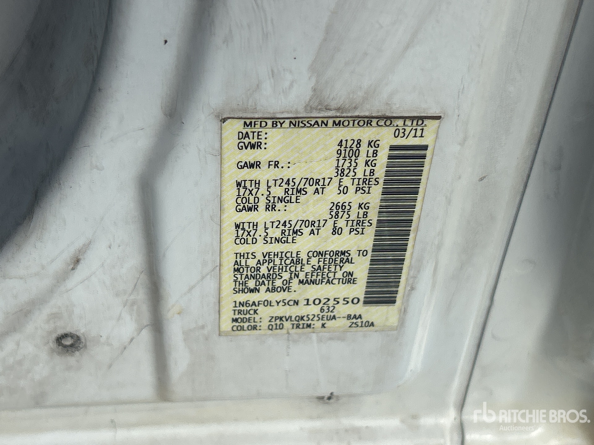 2012 Nissan NV2500HD