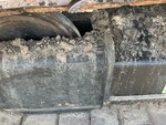 Undercarriage with Left Track Tensioner