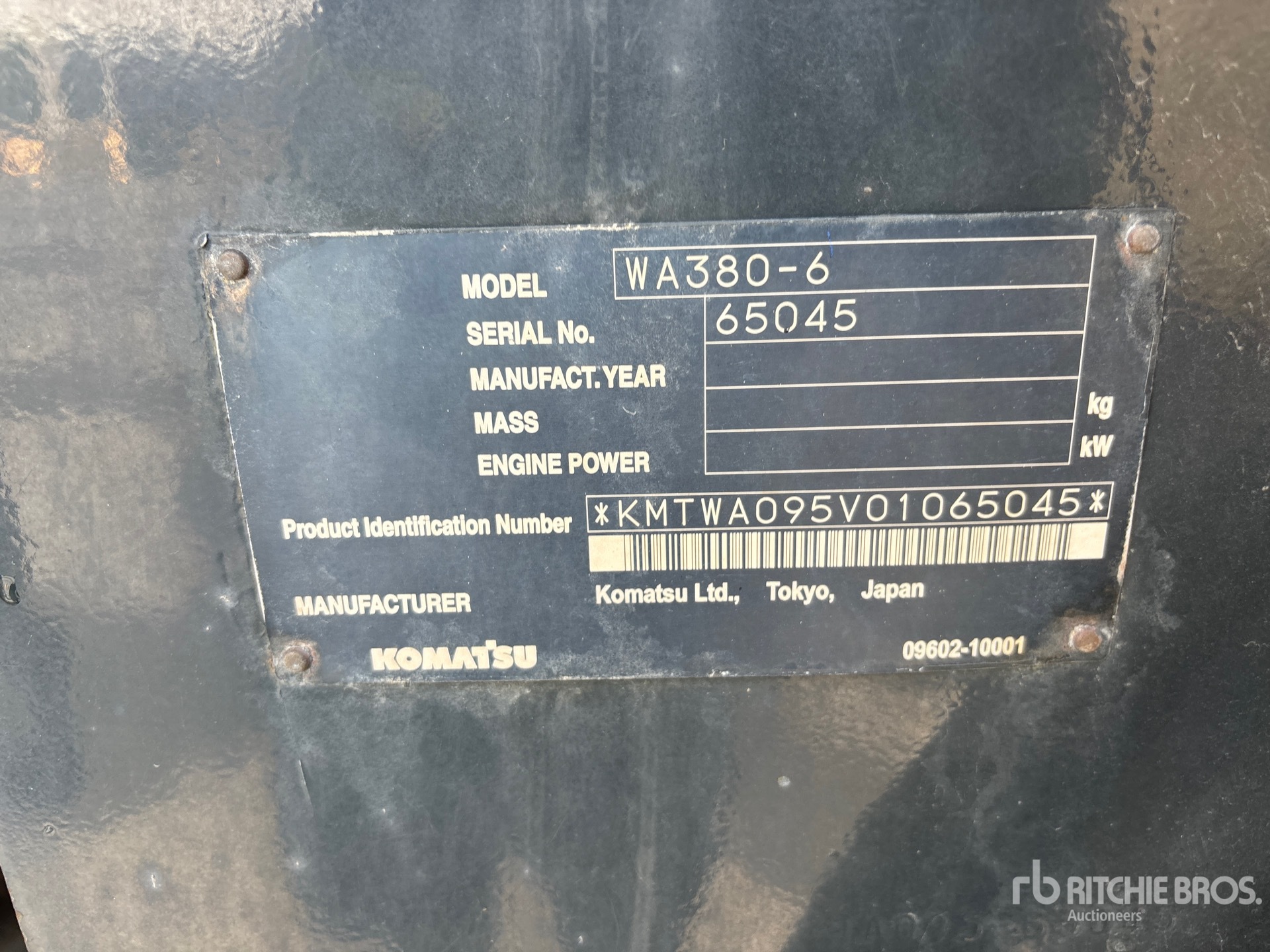 2006 Komatsu WA380-6