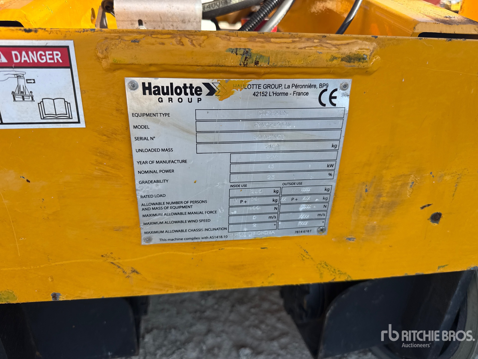2016 Haulotte COMPACT 10N