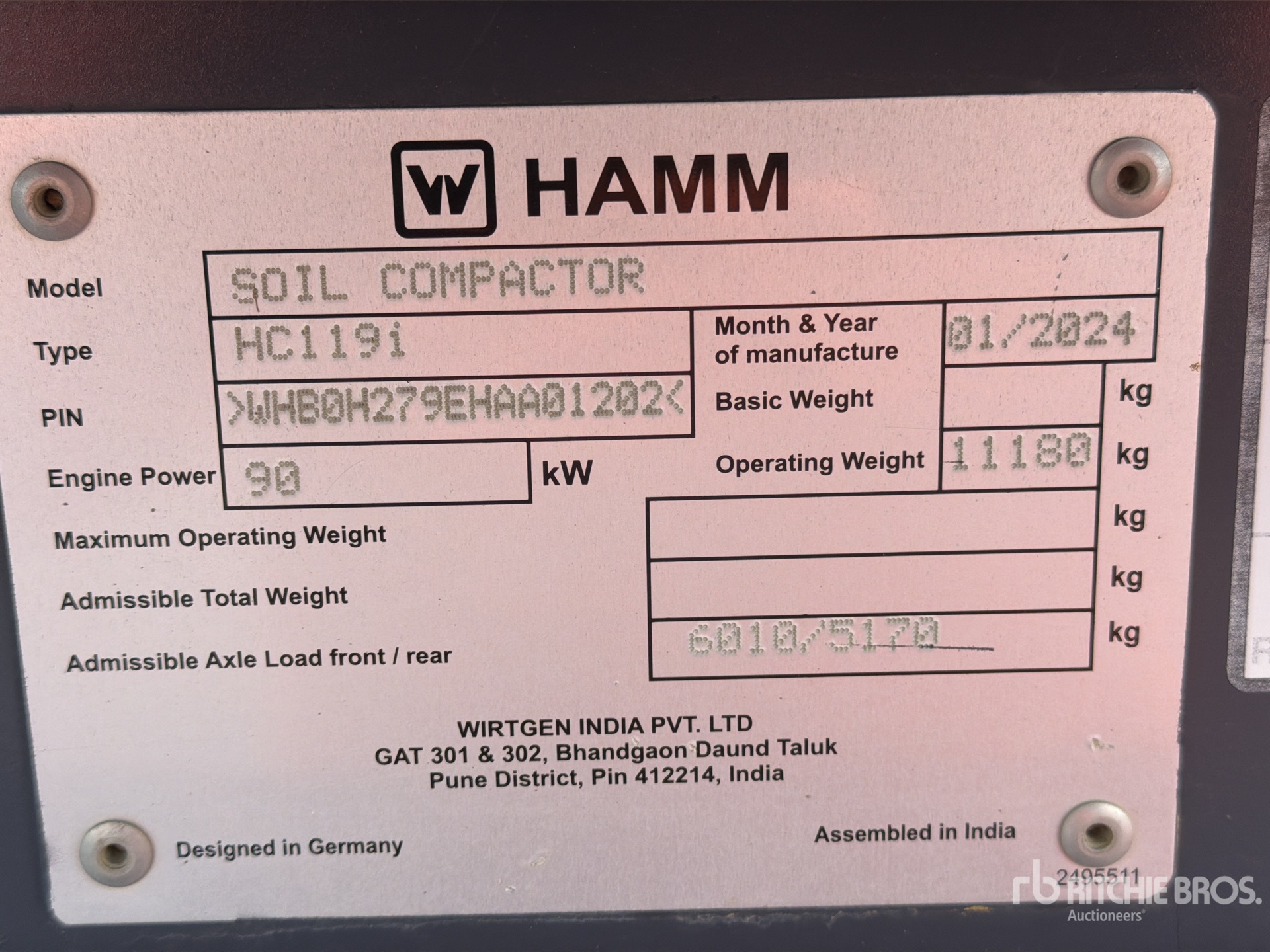 2024 Hamm HC119I