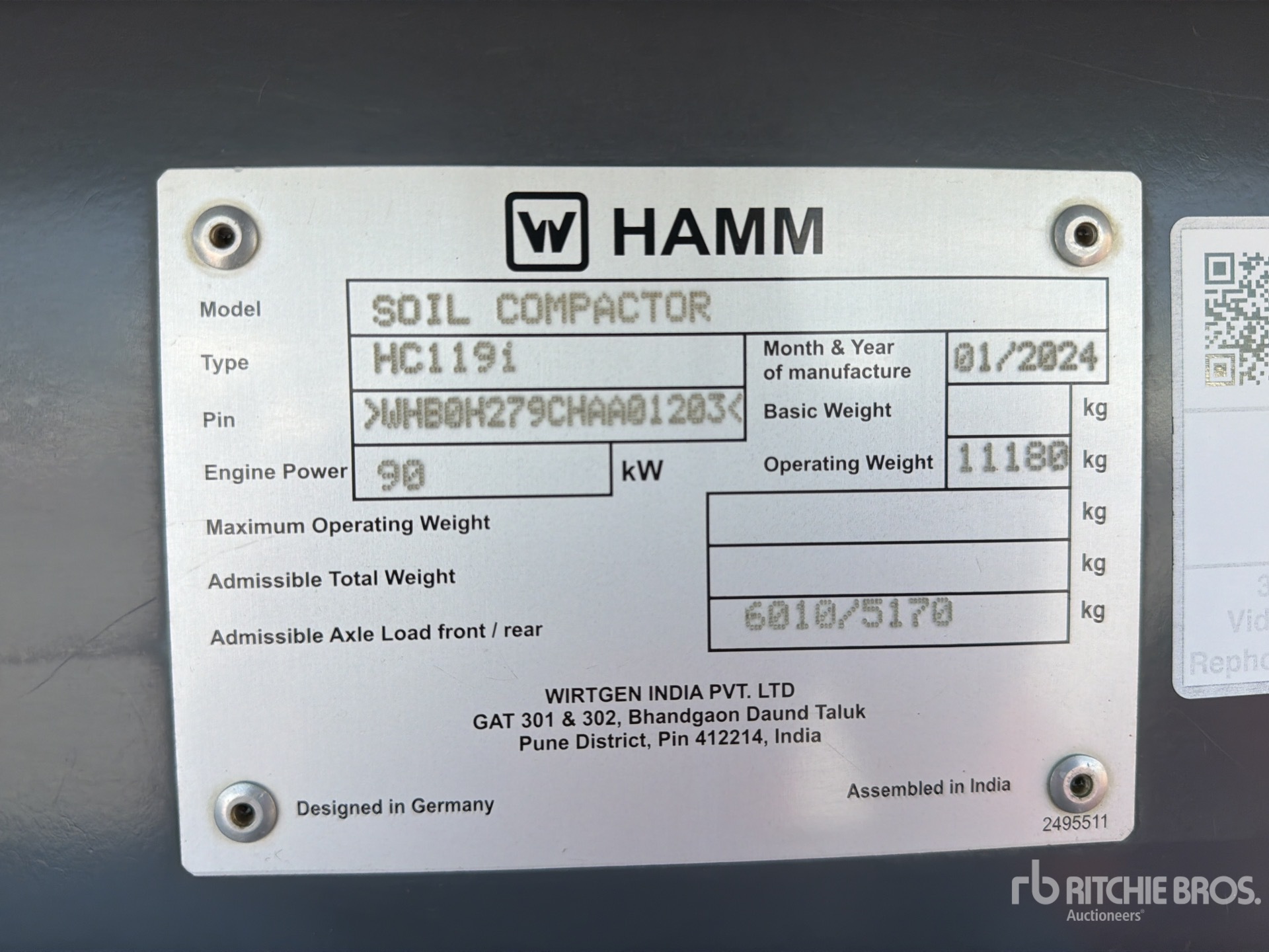 2024 Hamm HC119I
