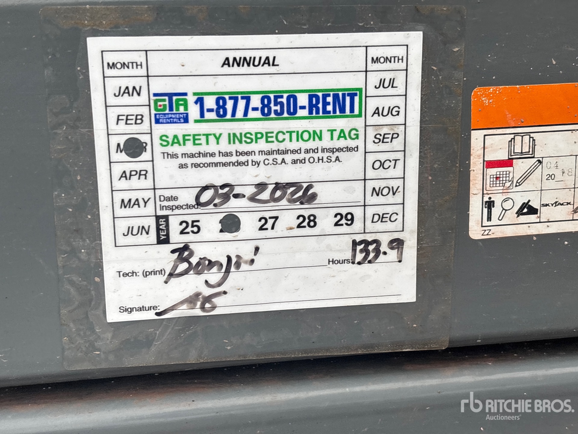 2018 Skyjack SJIII4626