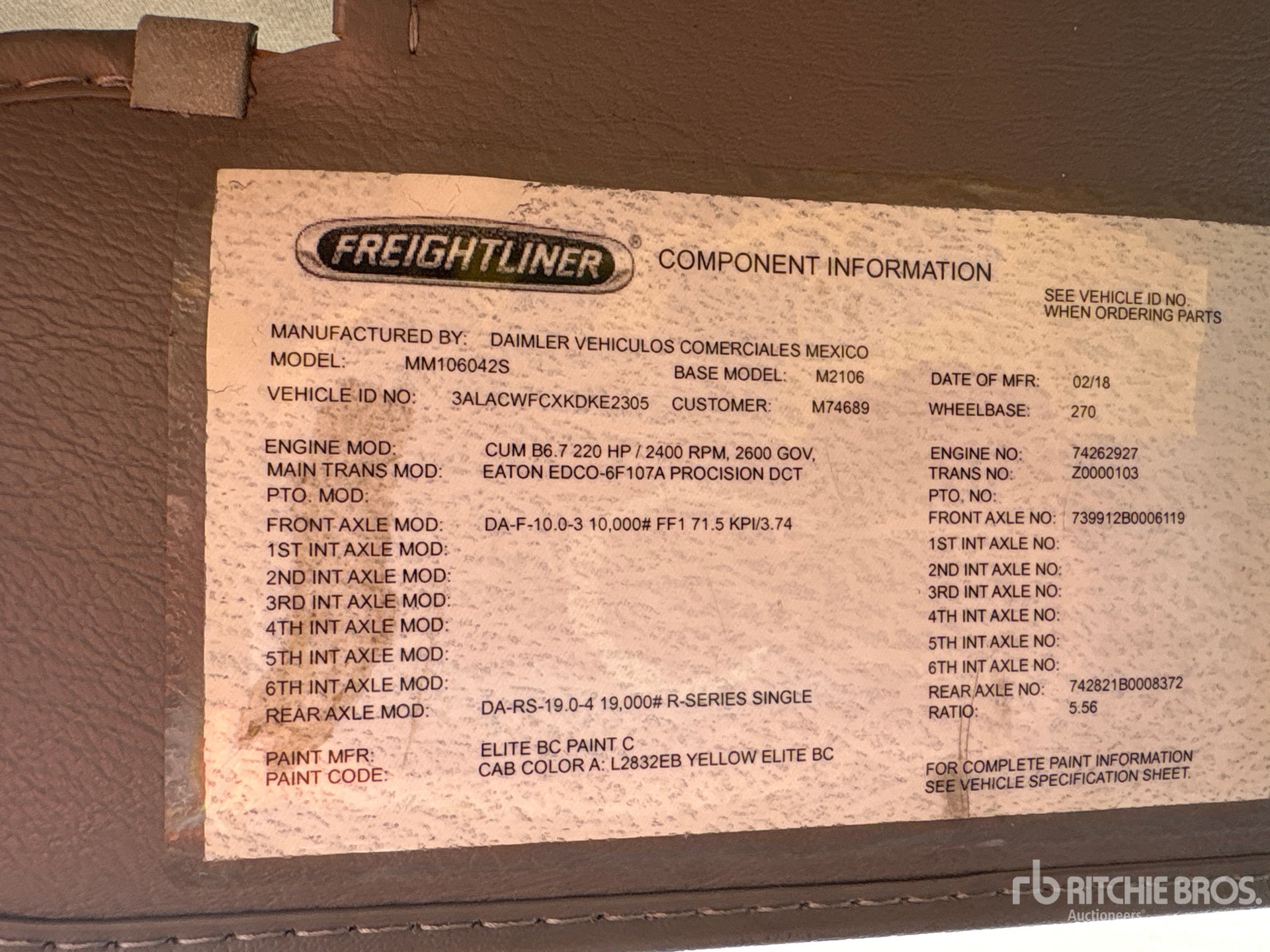 2019 Freightliner M2 106