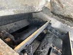 Chassis with Puleggia di testa e di coda del convogliatore di scarico