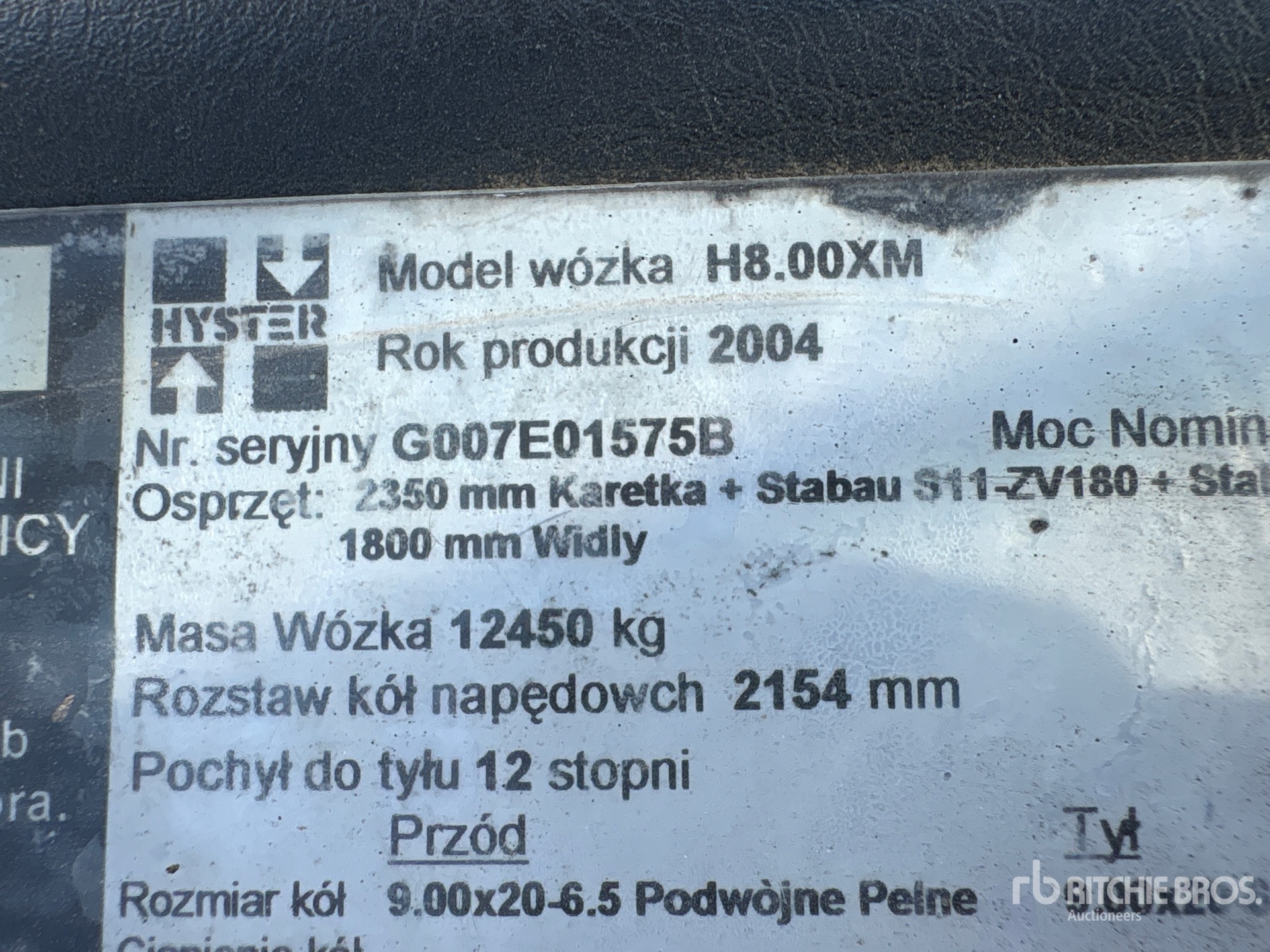 2004 Hyster H.8.00XM