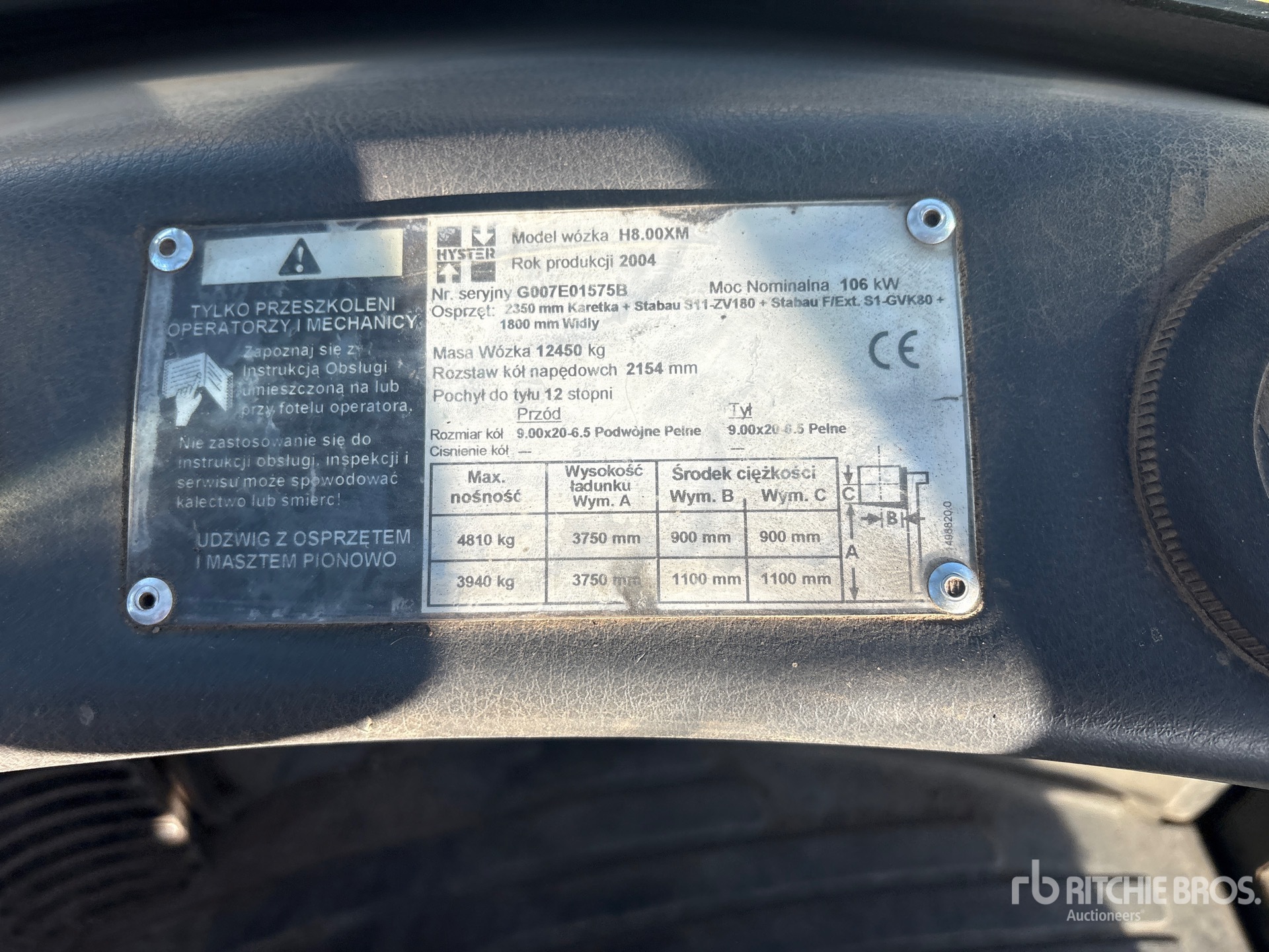 2004 Hyster H.8.00XM