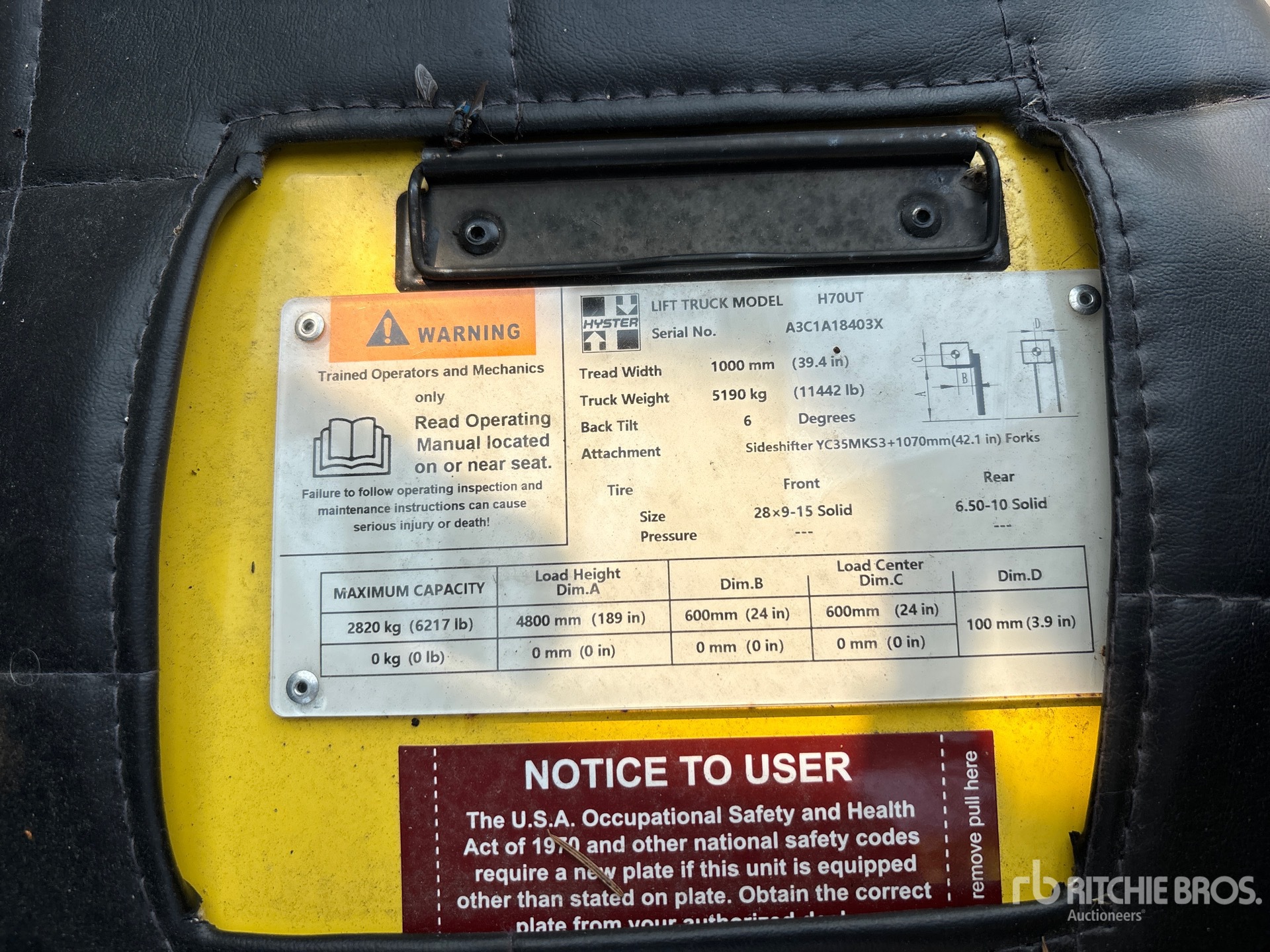 2024 Hyster H70UT