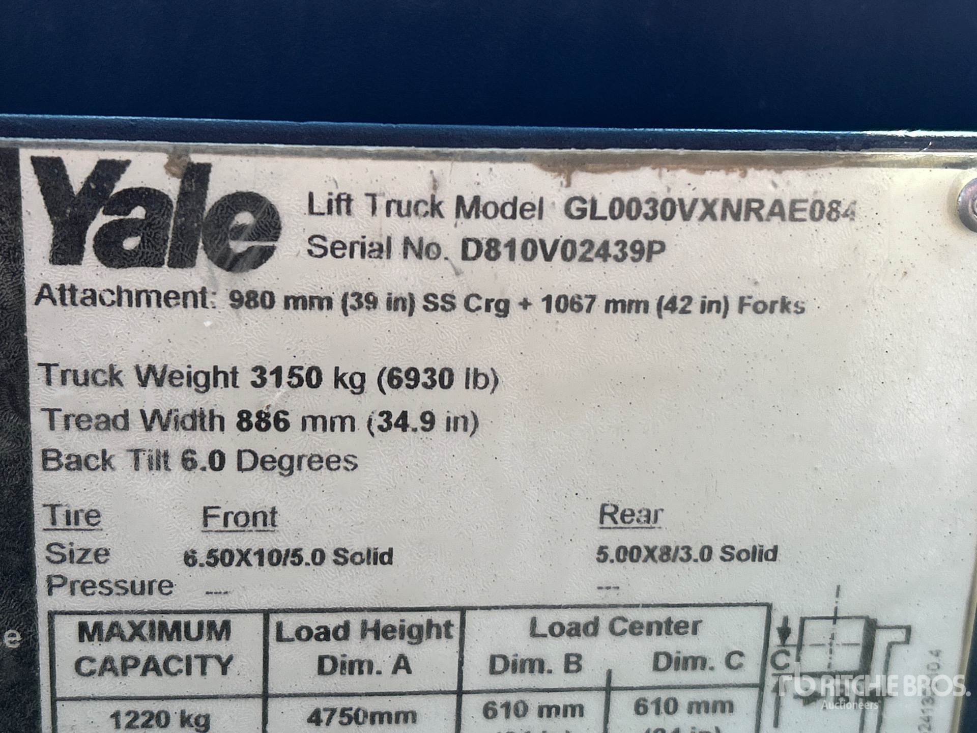 2016 Yale GL0030VXNRAE084