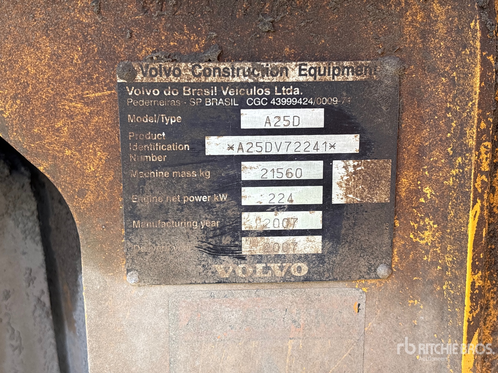 2007 Volvo A25