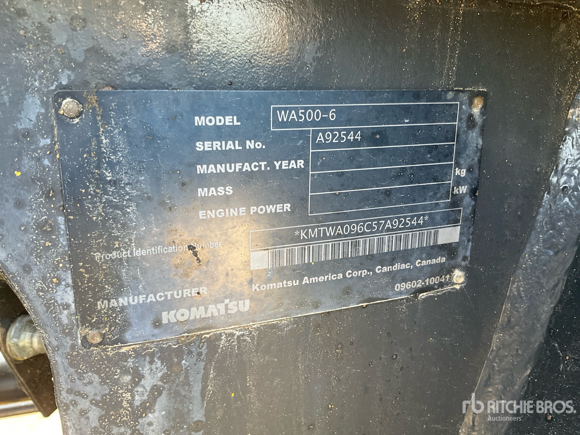 Komatsu WA500 6