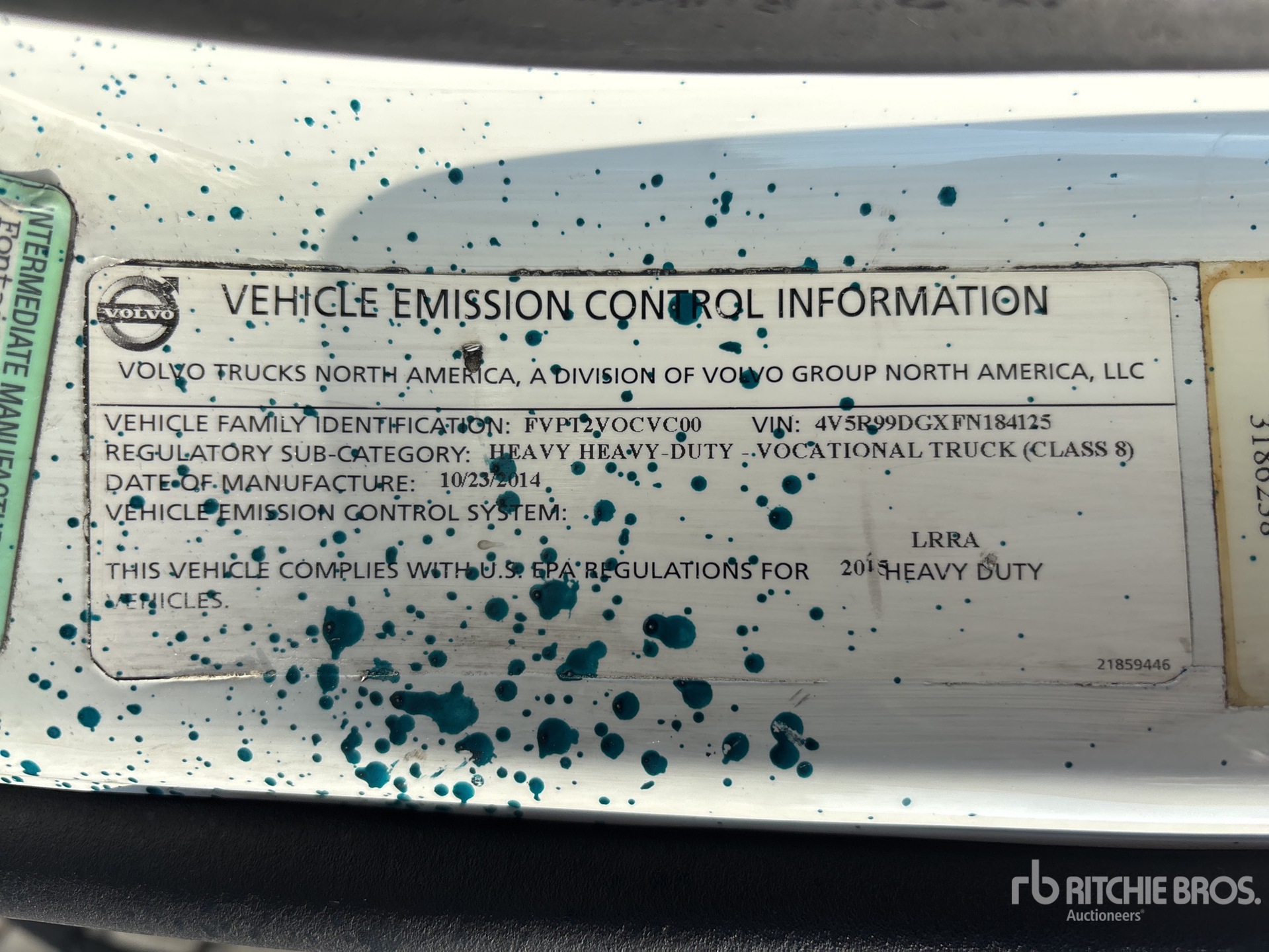 2015 Volvo VAH