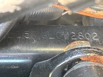 General Appearance with Frame Stamp Serial Number/VIN Photo