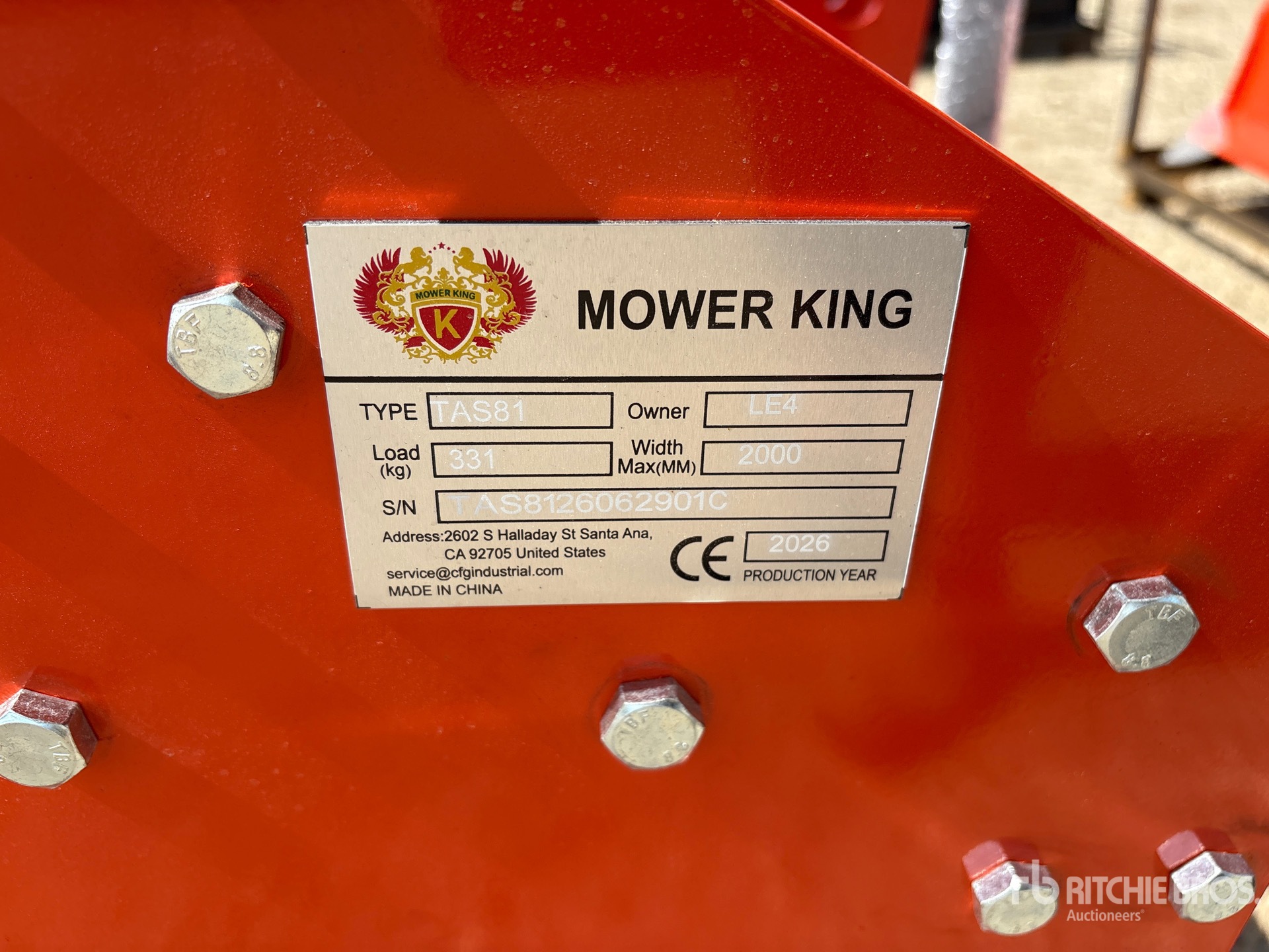 2026 Mower King TAS-81