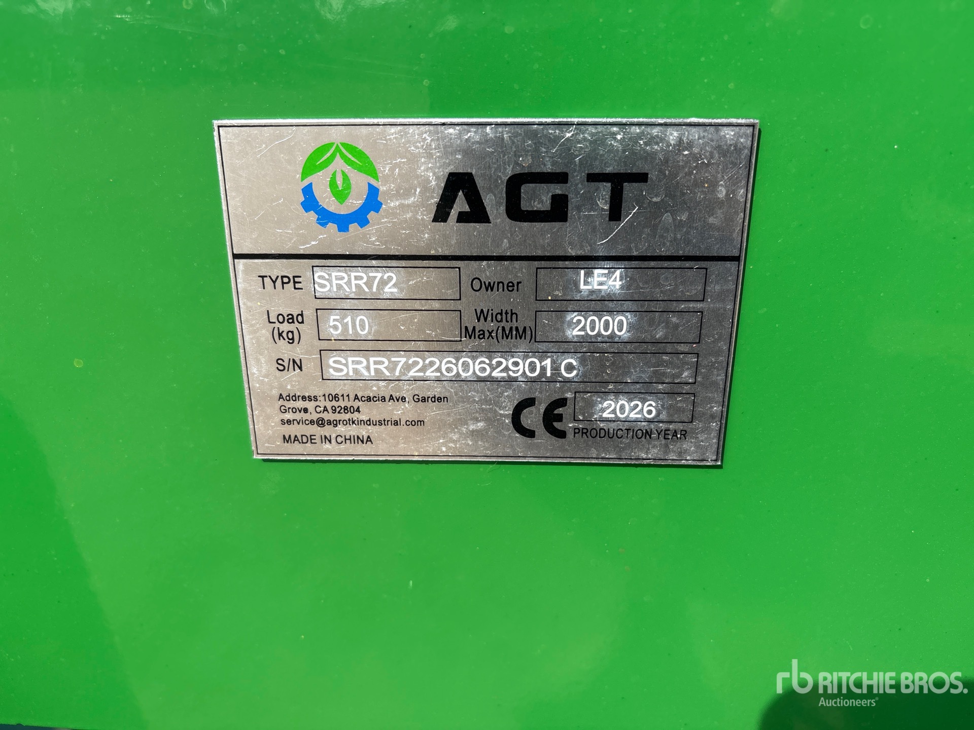 2026 AGT SRR72