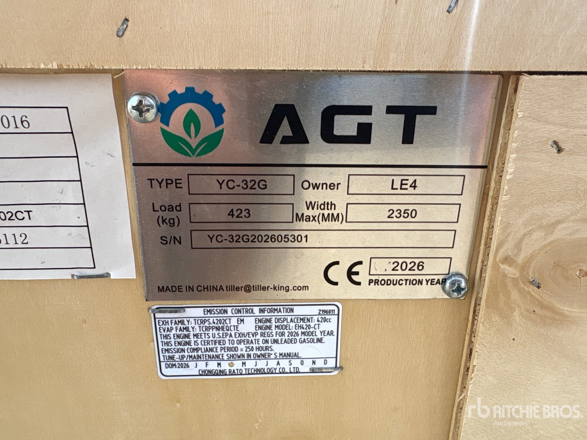 2026 AGT YC32-G