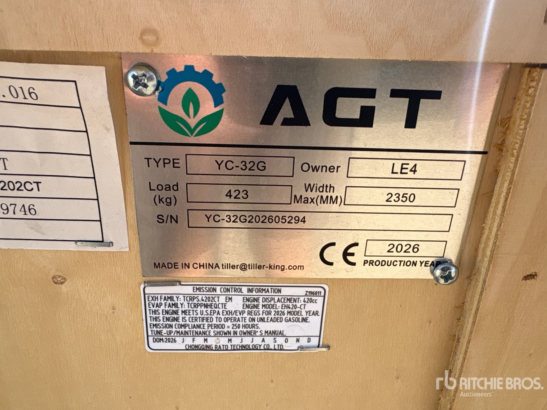 2026 AGT YC32-G
