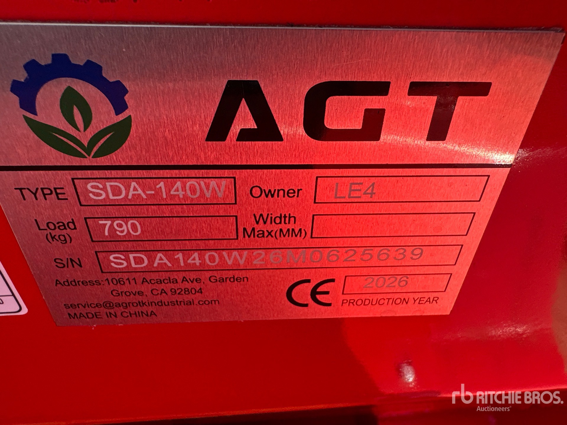 2026 AGT SDA140W