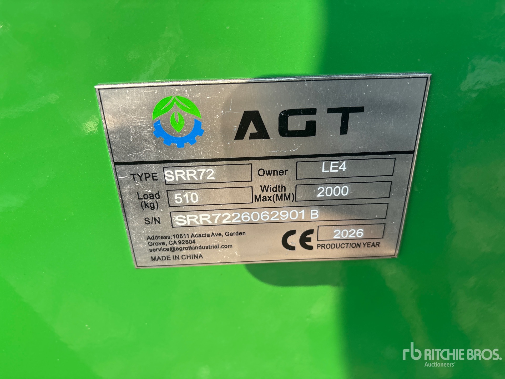 2026 AGT SRR72