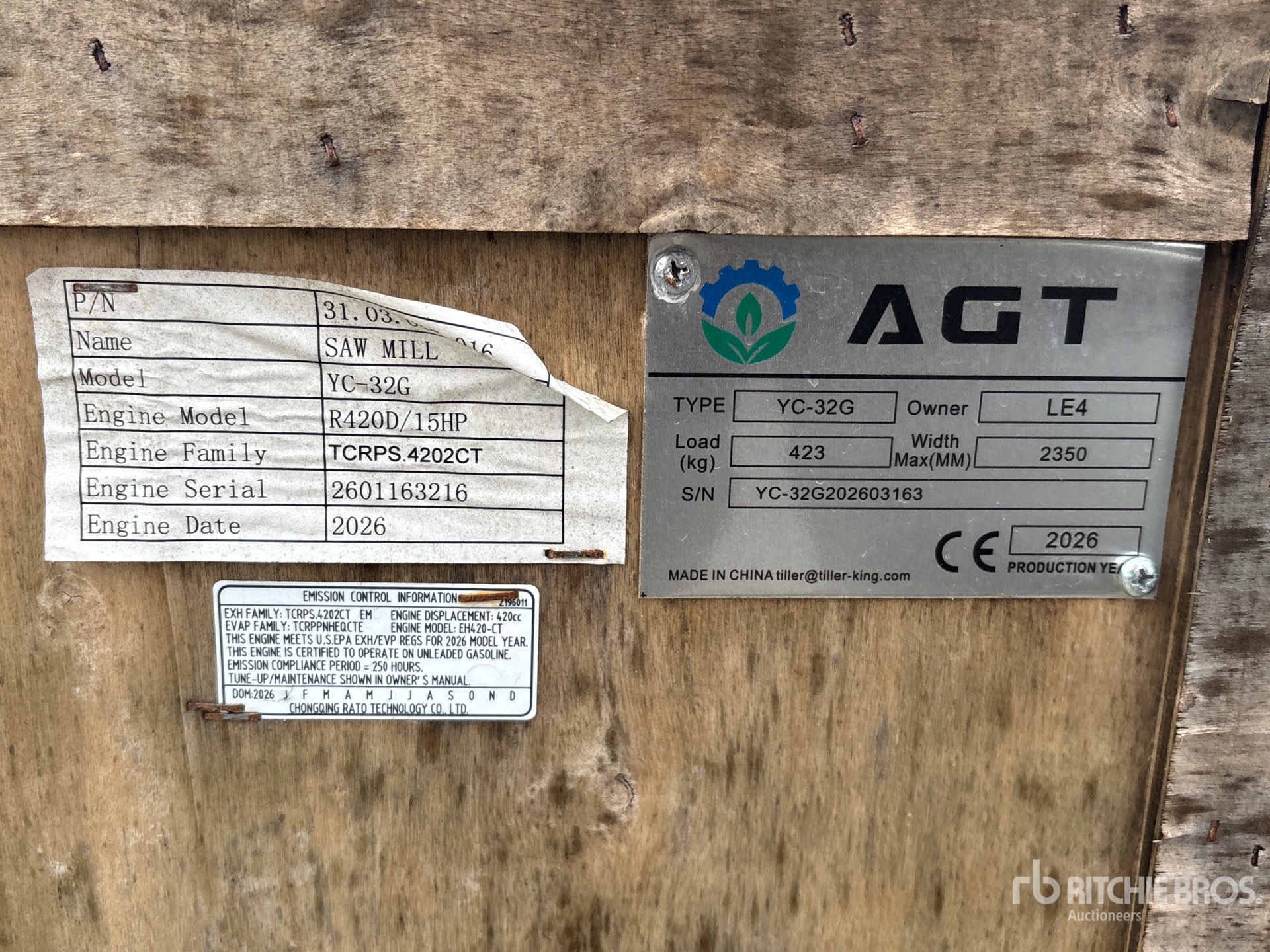 2026 AGT YC32-G