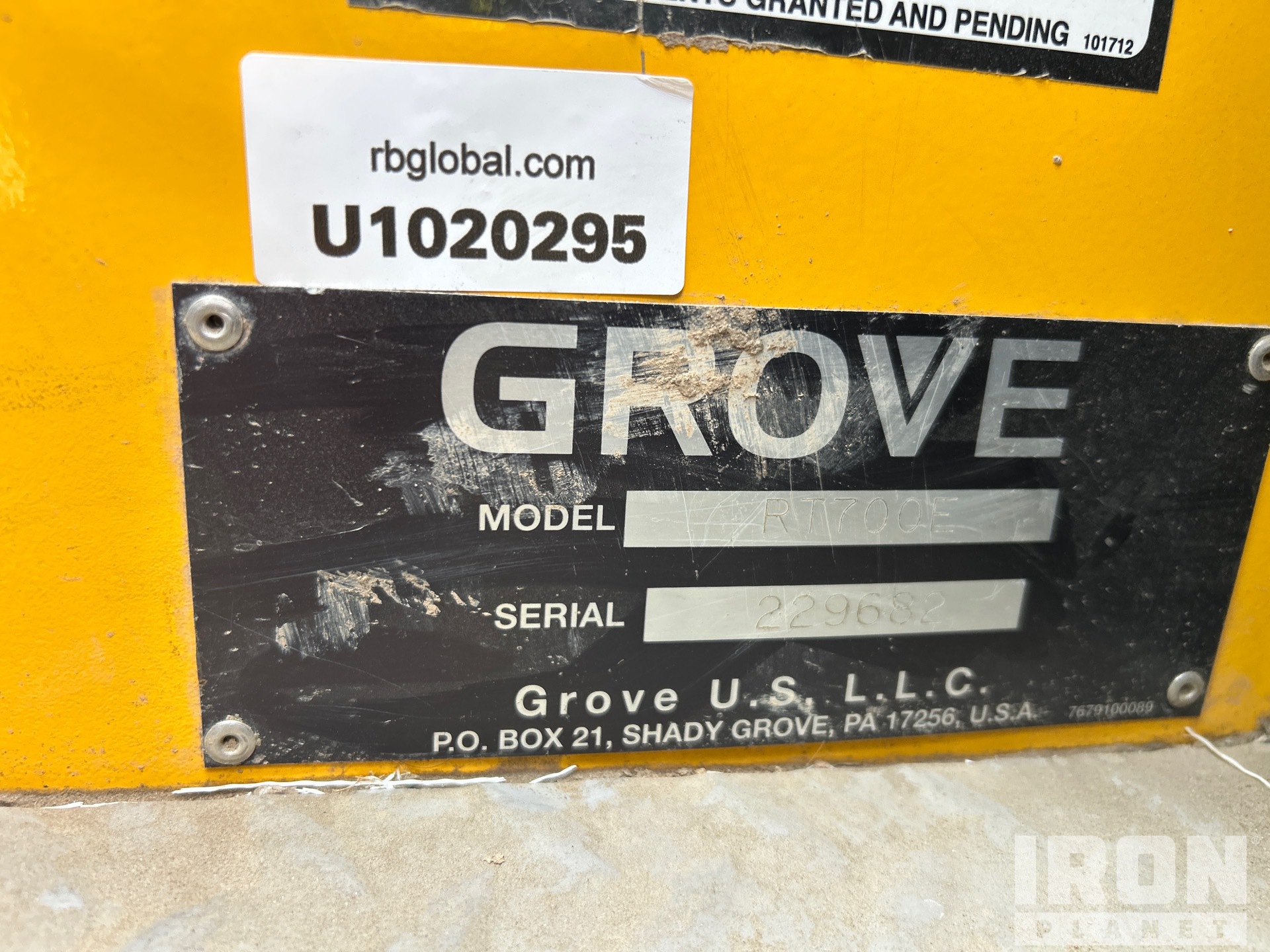 2009 Grove RT700E