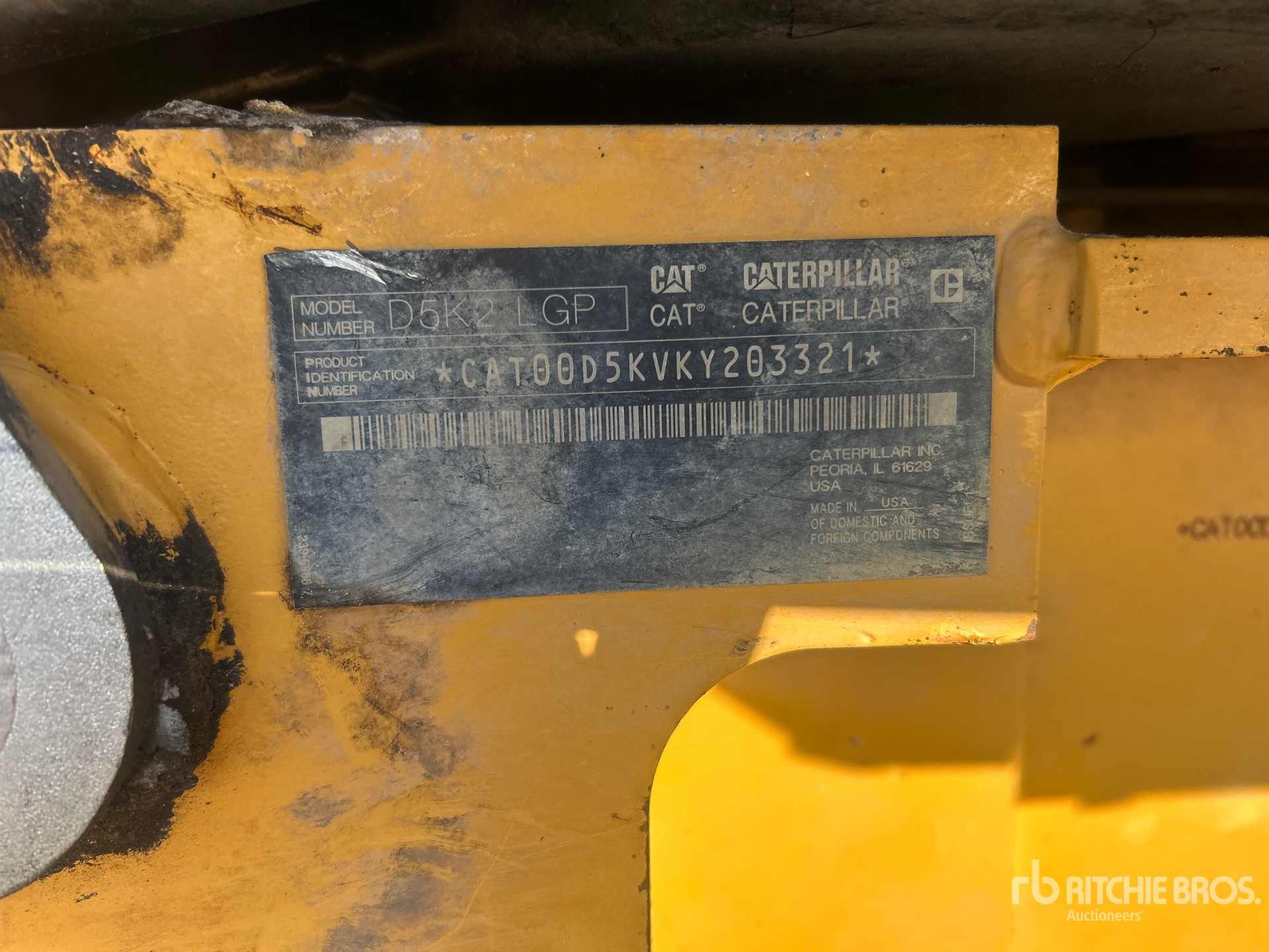 2017 Caterpillar D5K2 LGP