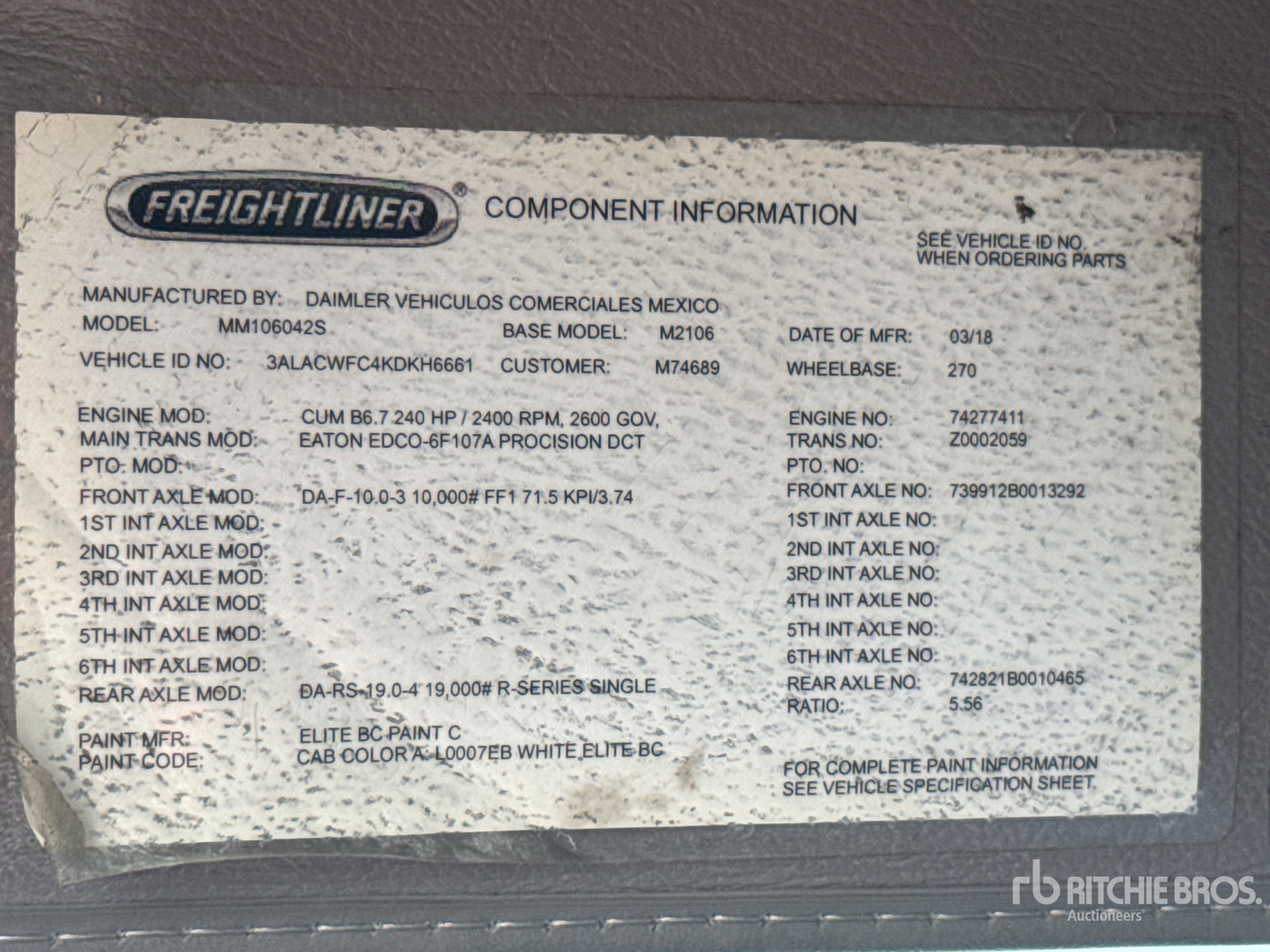 2019 Freightliner M2 106
