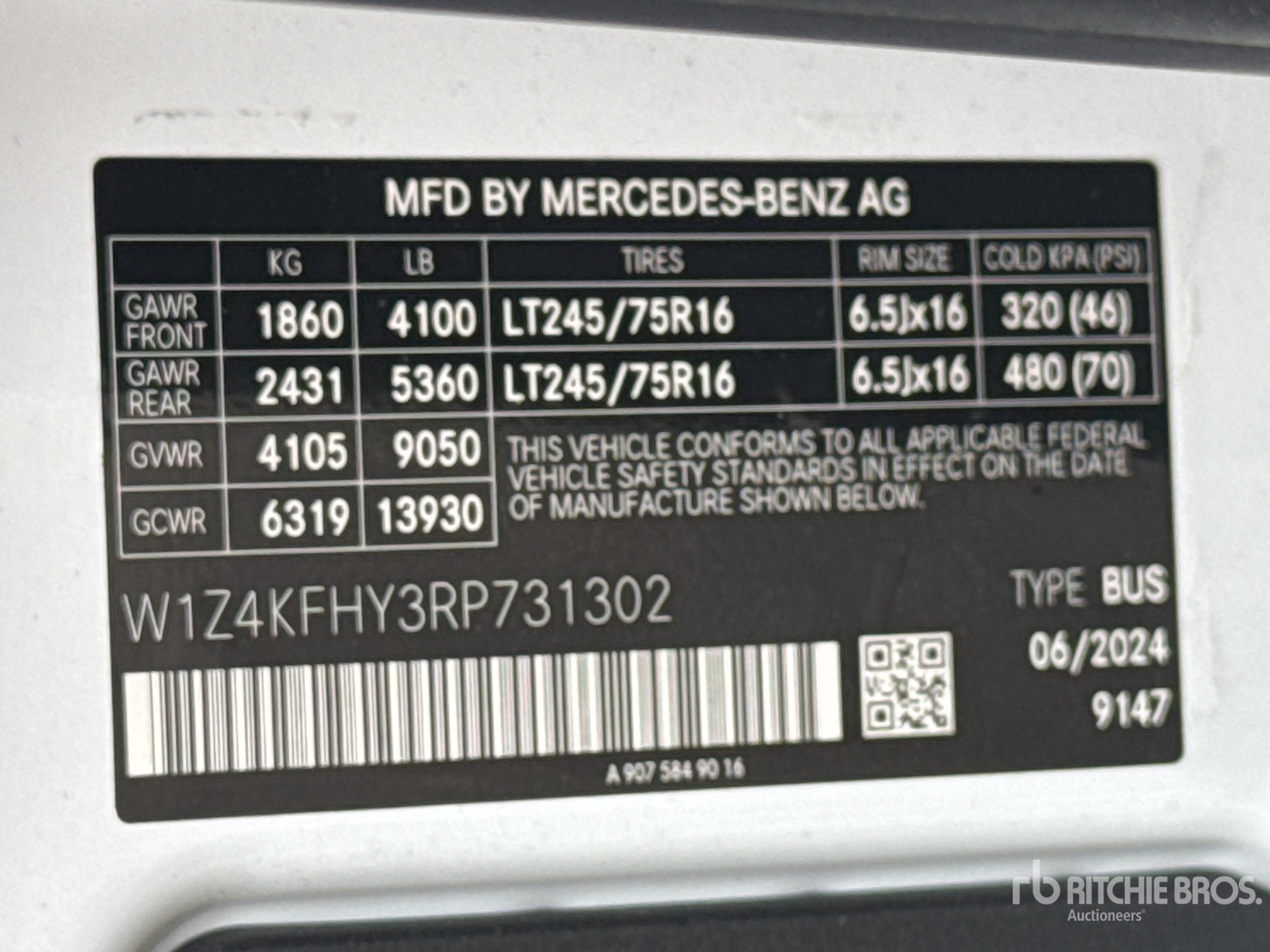2024 Mercedes-Benz SPRINTER 2500
