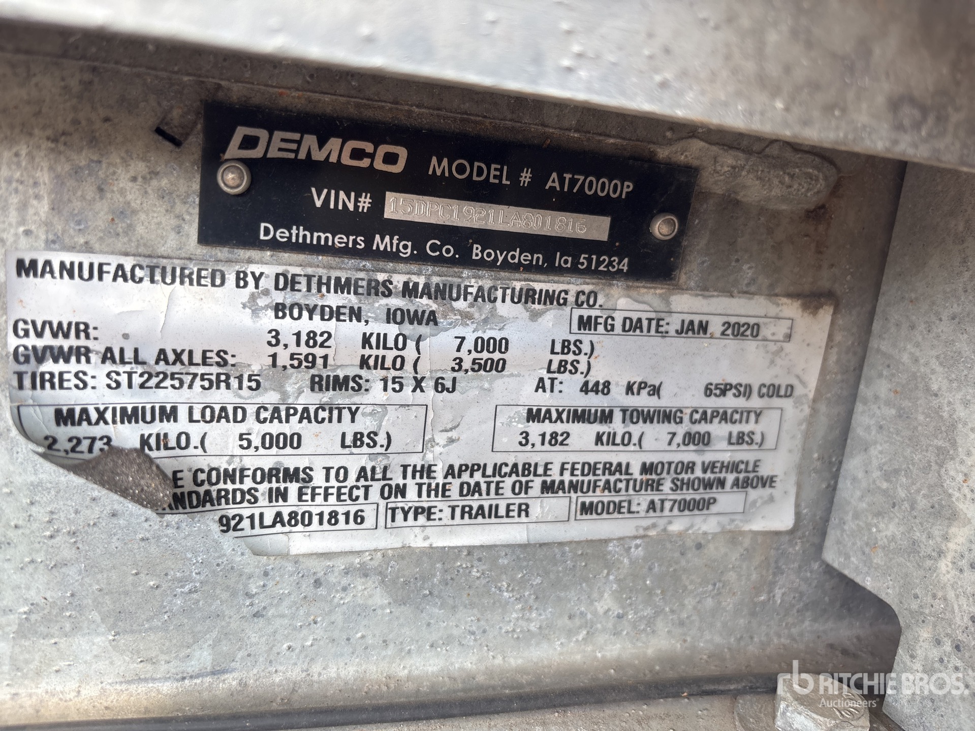 2020 Demco AT7000P
