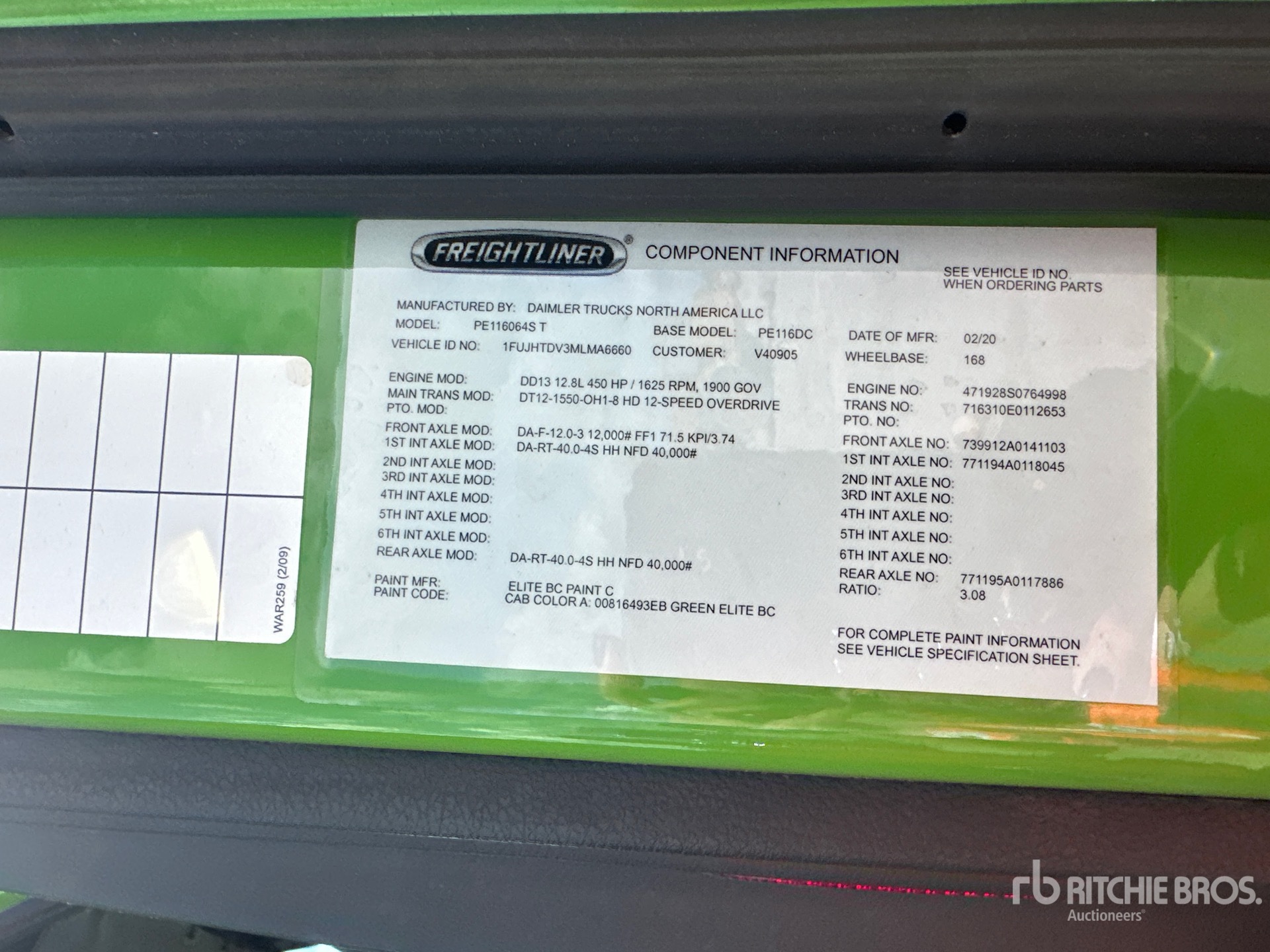 2021 Freightliner CASCADIA 116