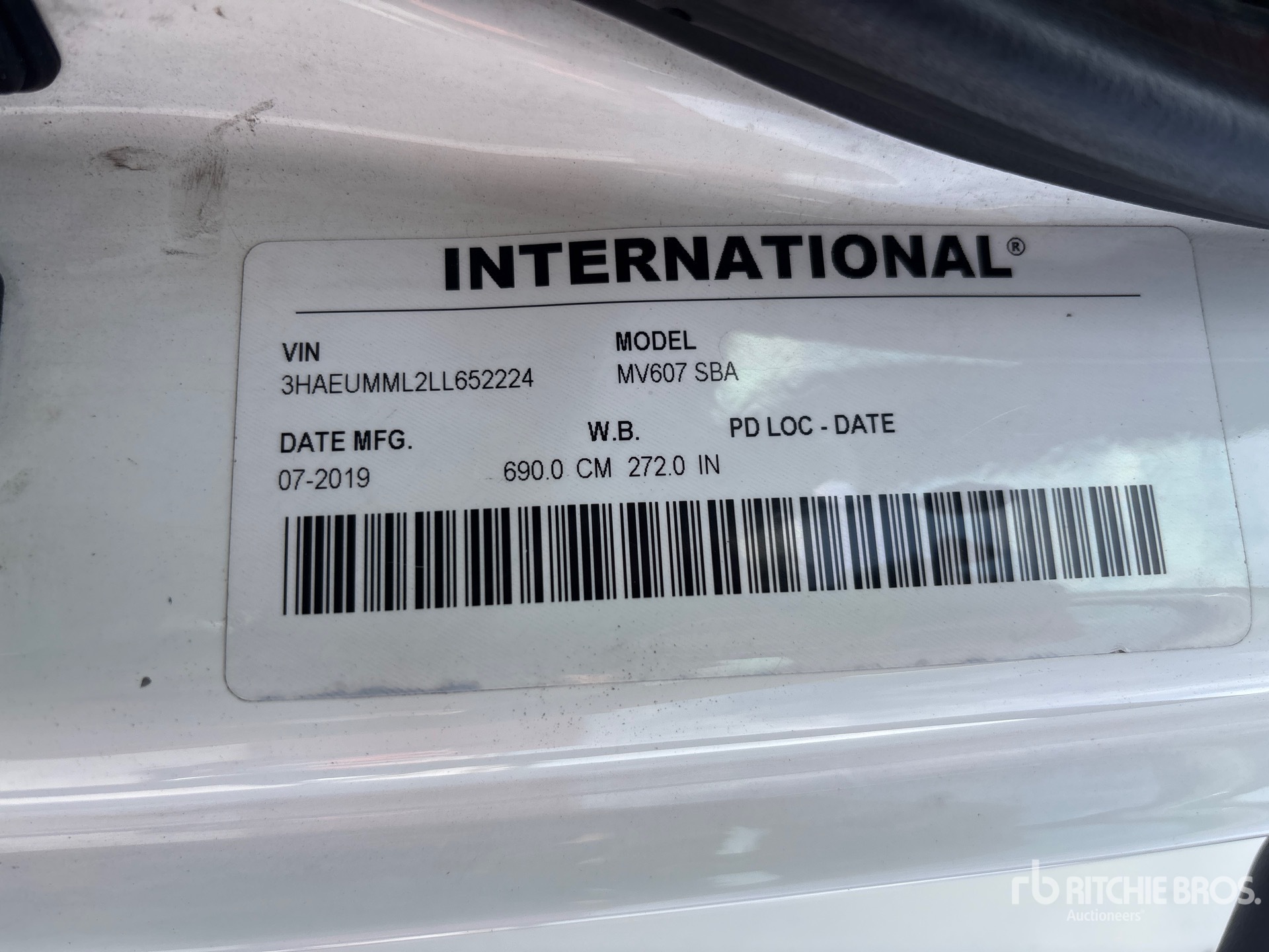 2020 International MV607
