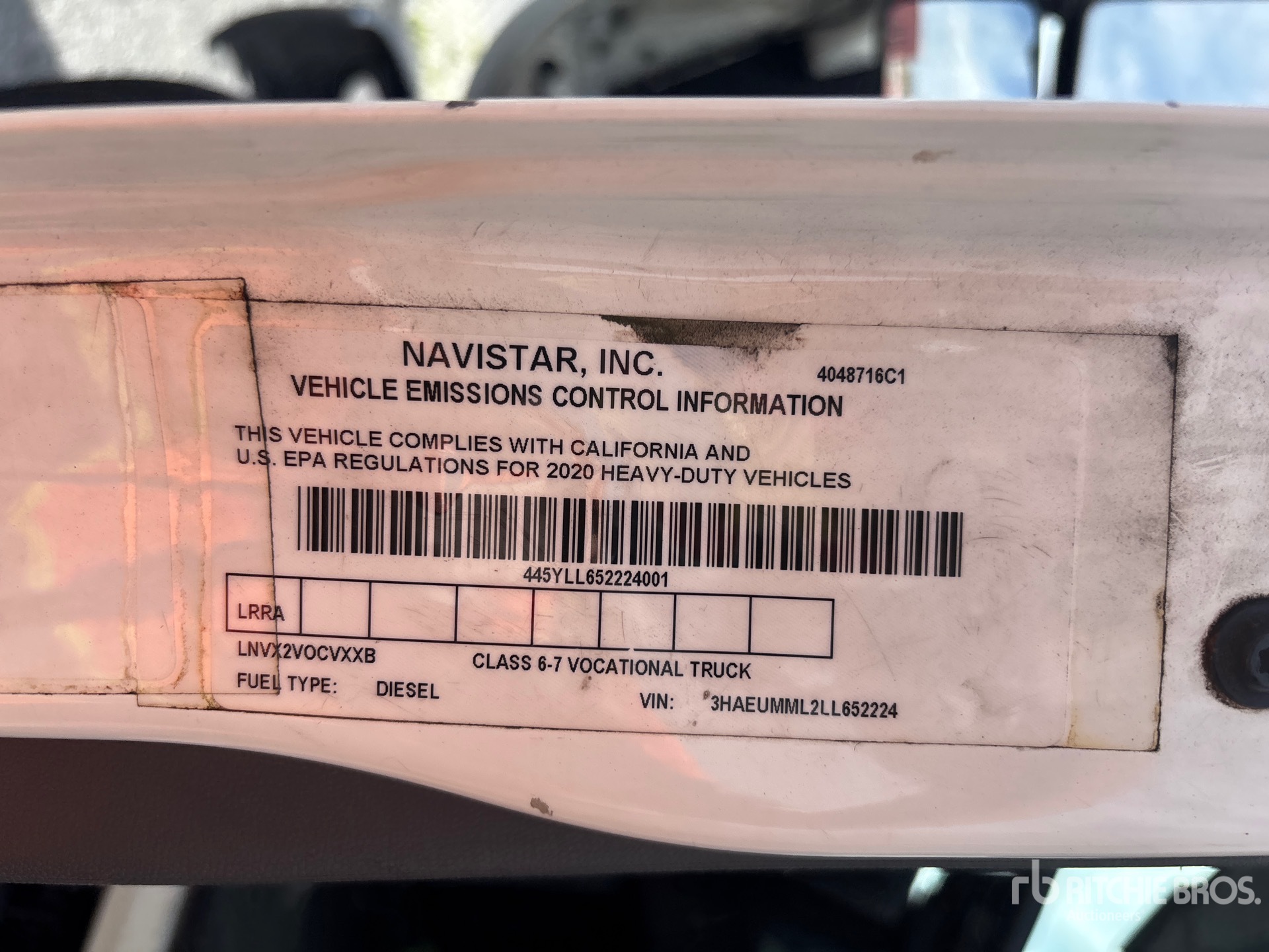 2020 International MV607