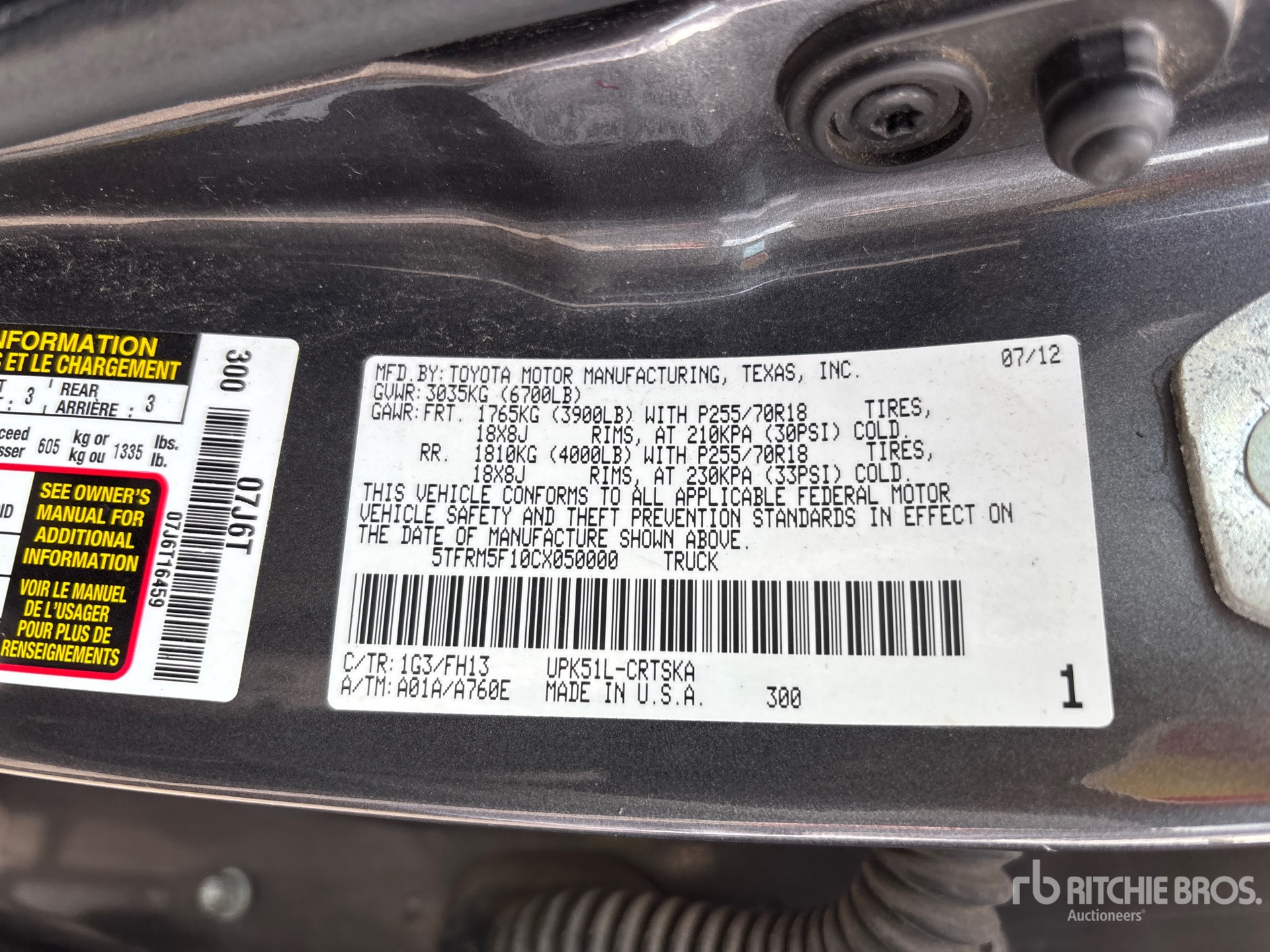 2012 Toyota Tundra