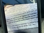 Motore with Emission Label