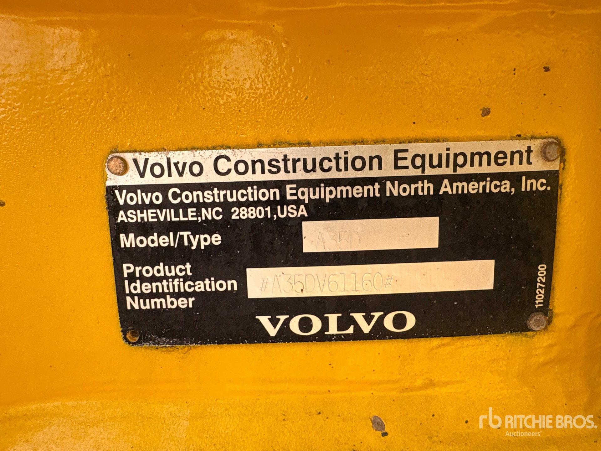 2002 Volvo A35D