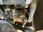 Engine with A/C Compressor