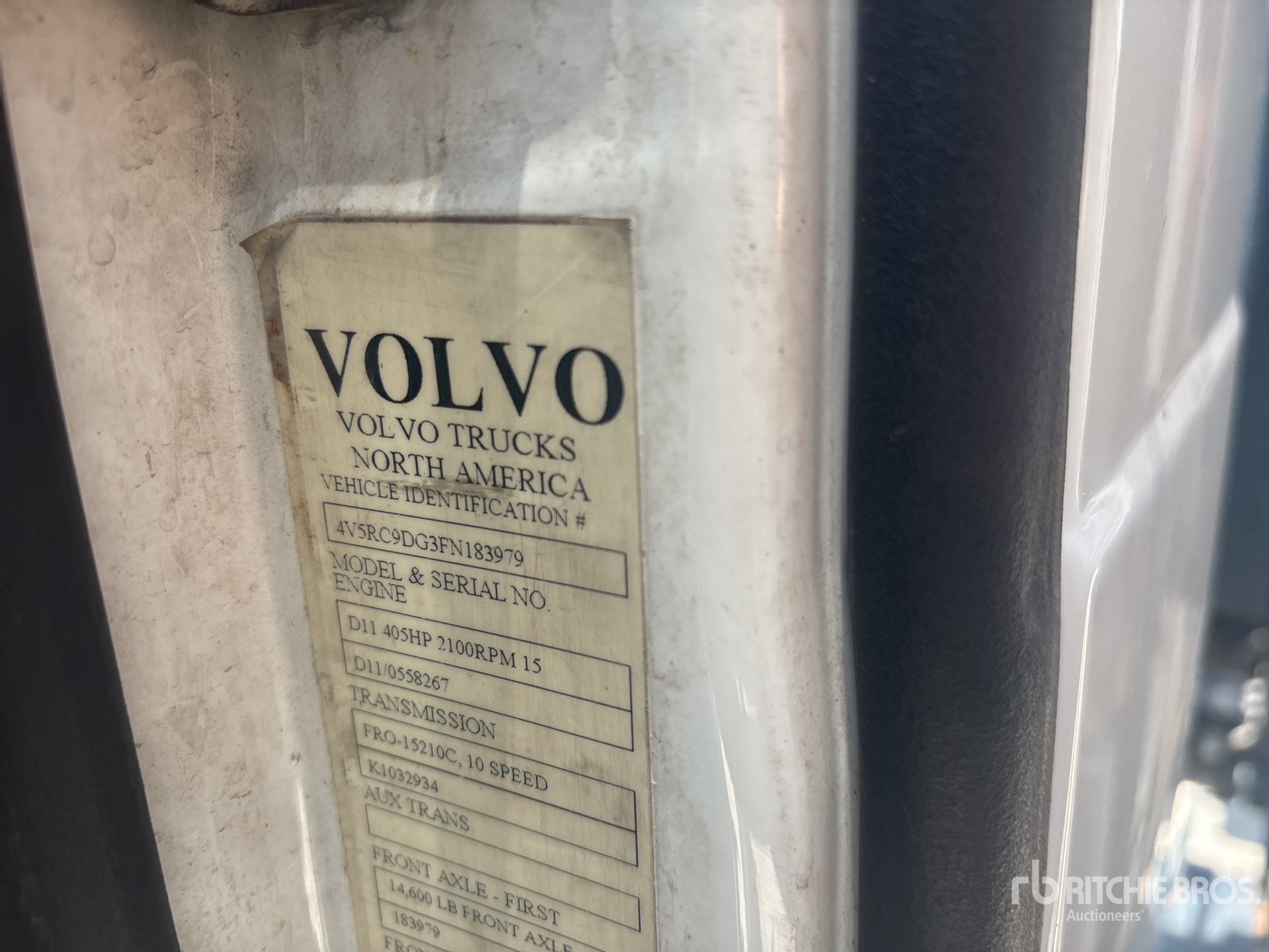 2015 Volvo VAH