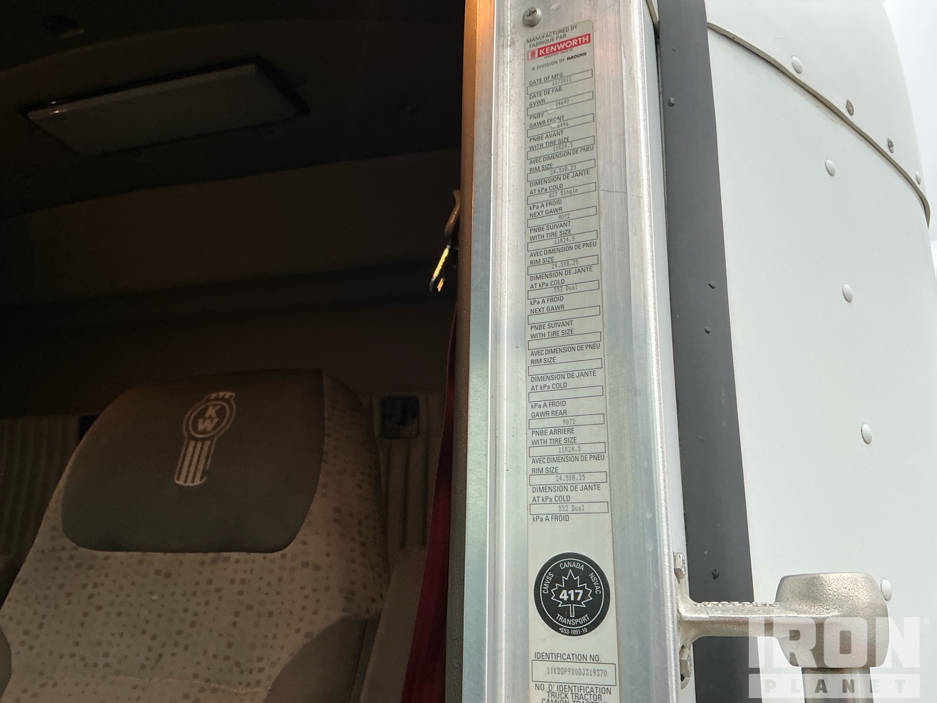2013 Kenworth T800